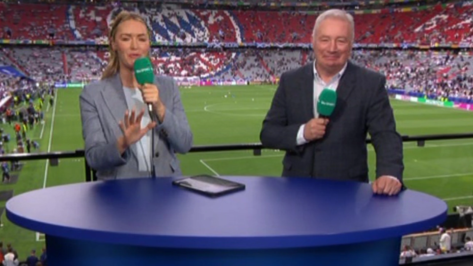 Laura Woods hailed as 'the one' as she stuns in outfit for Germany vs Scotland