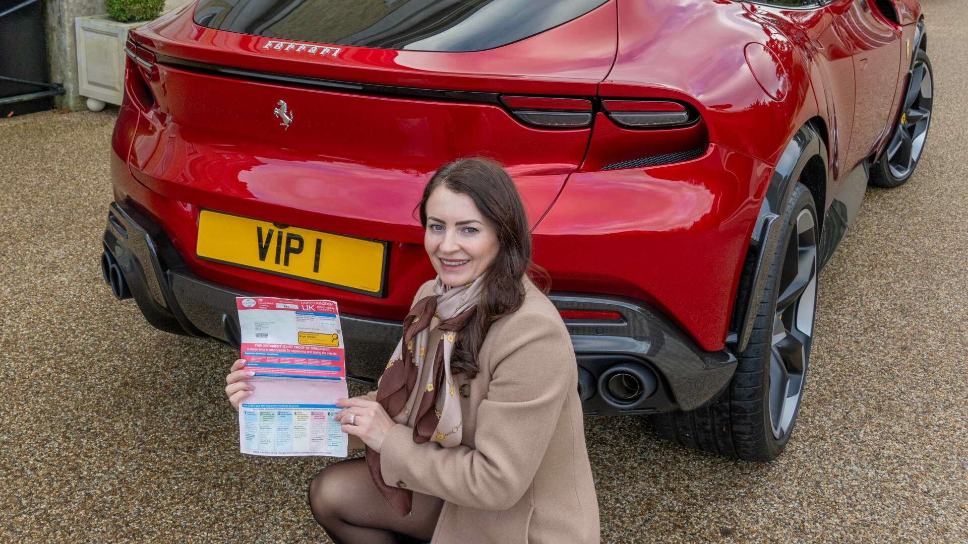 I bought my wife a £500k Ferrari but the reg plate cost five times as much