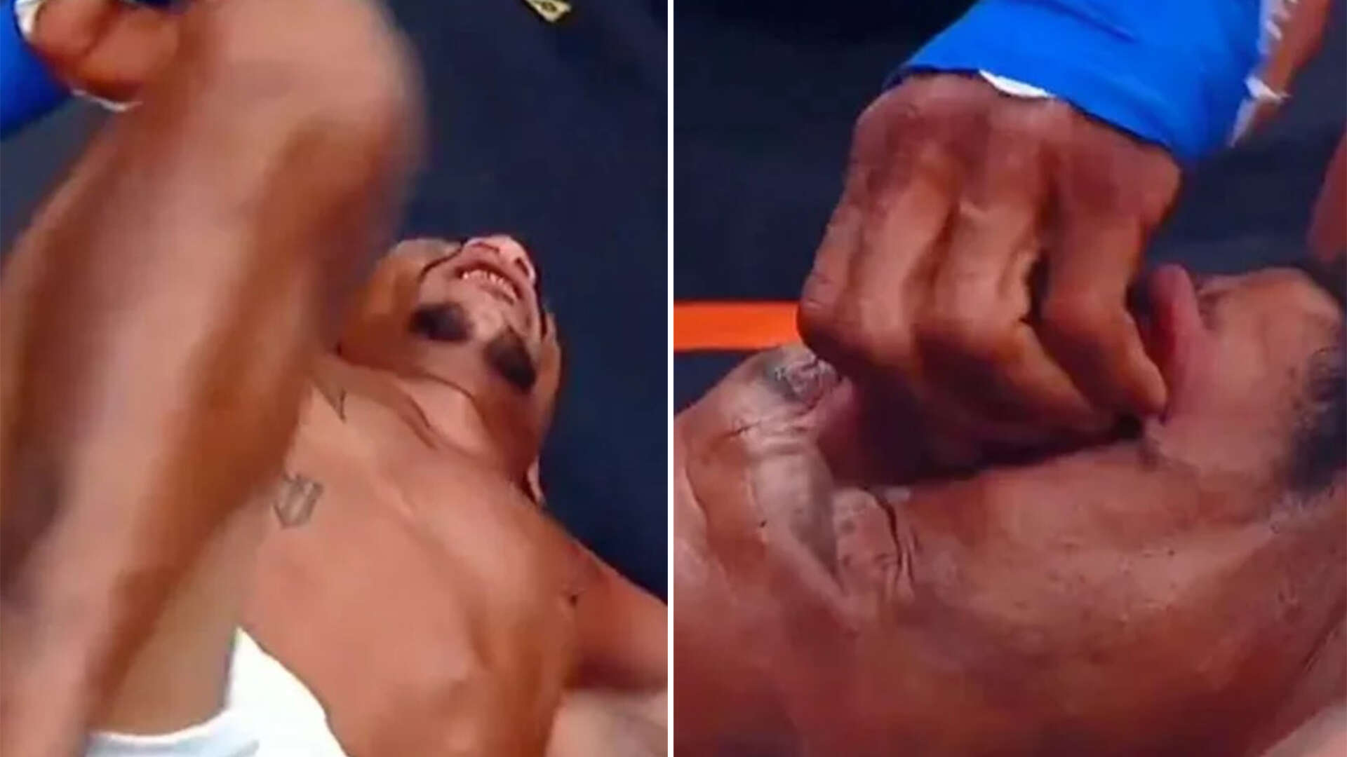 Watch sickening moment UFC cult hero puts nose back in place after brutal KO