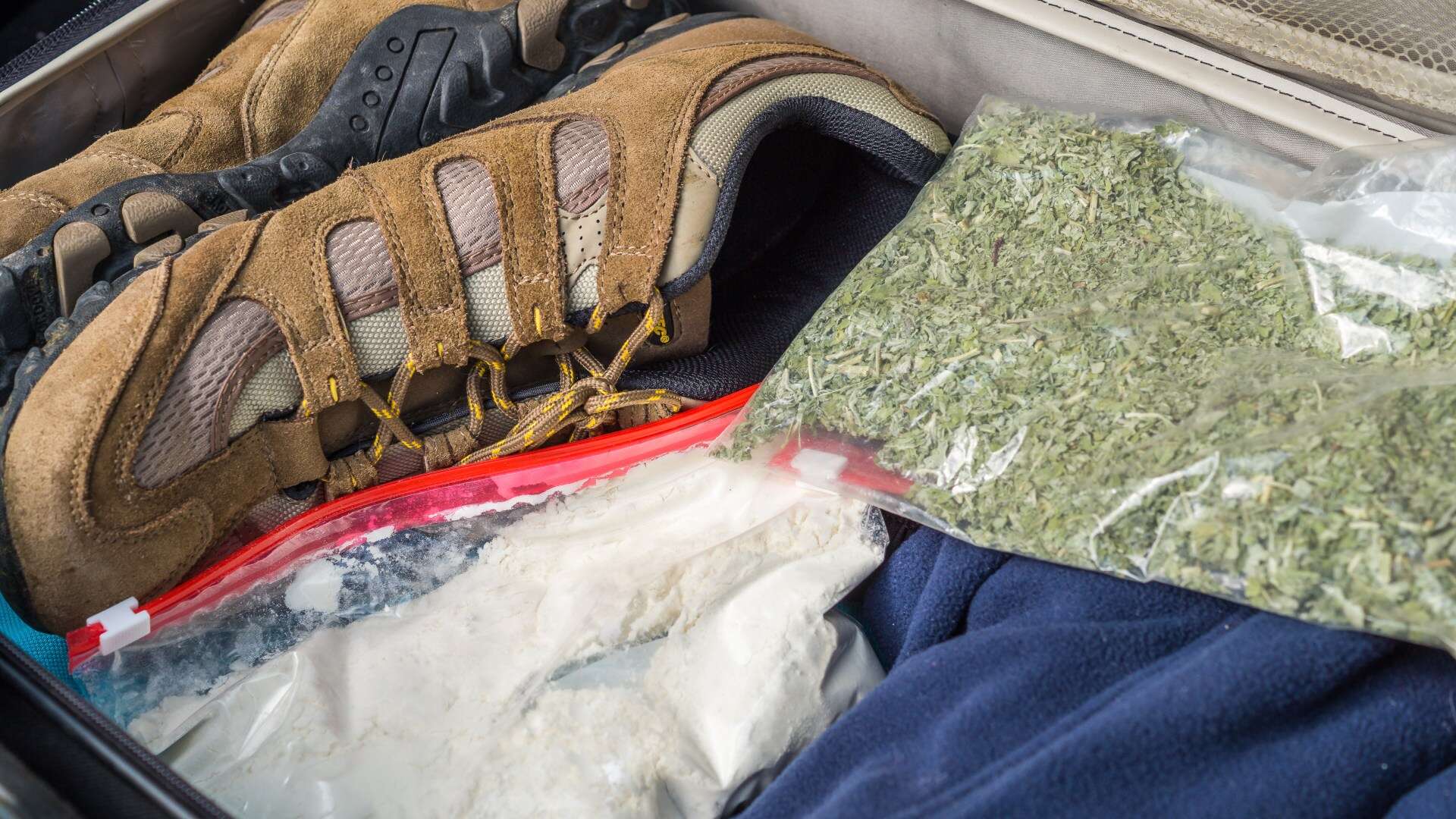 Smugglers hiding cannabis in luggage at record rates but don't try to hide it