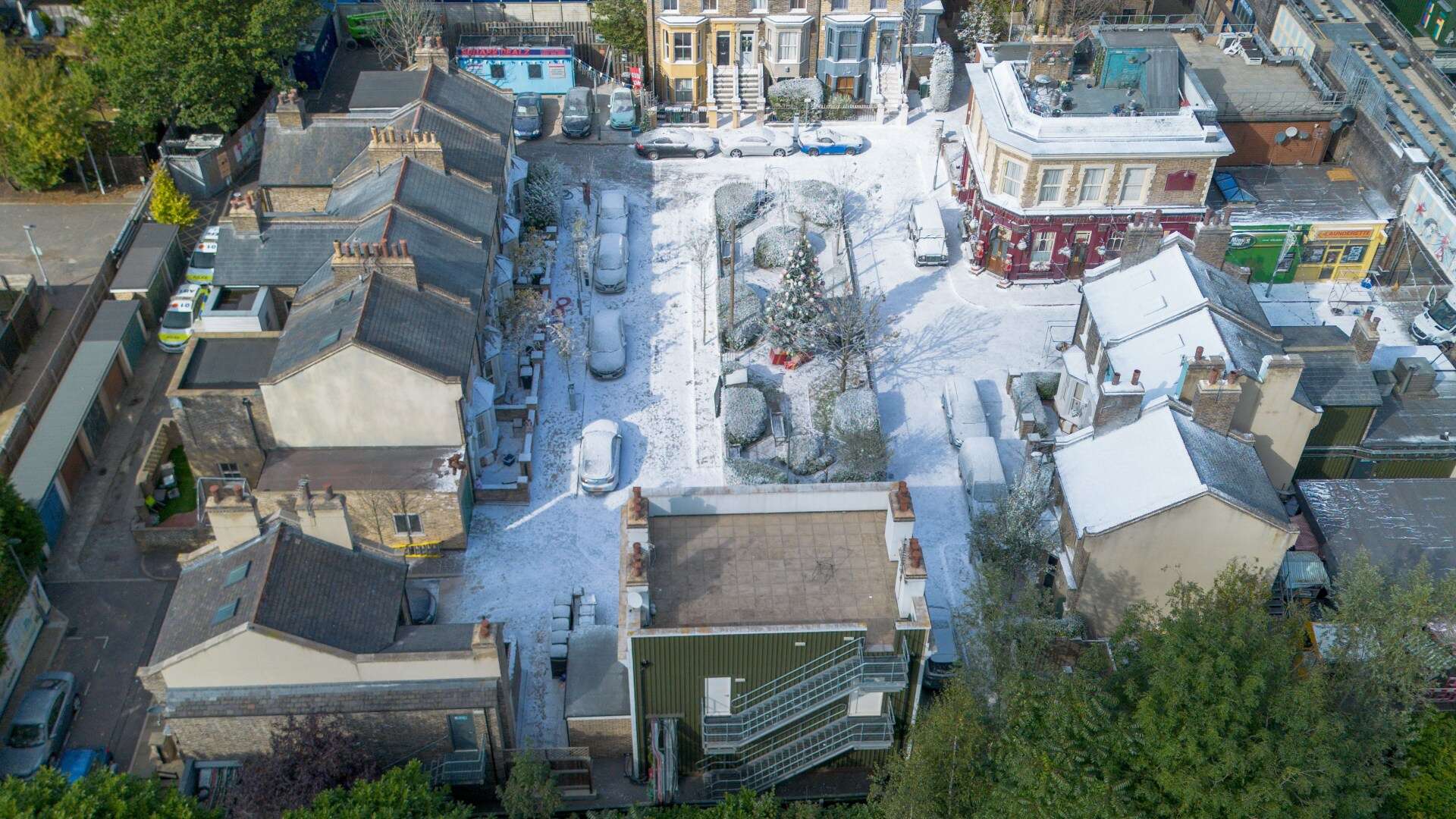 First look at EastEnders' Christmas episode as Albert Square covered in snow