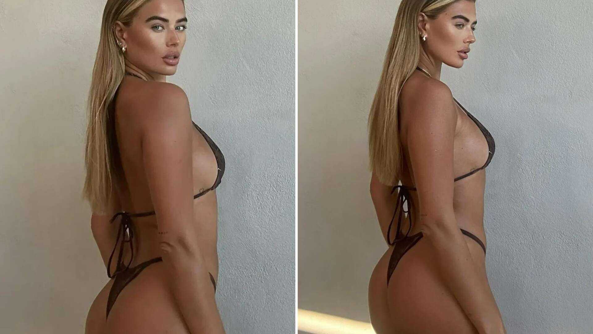 Arabella Chi stuns as she flashes her bum in thong after new man reveal