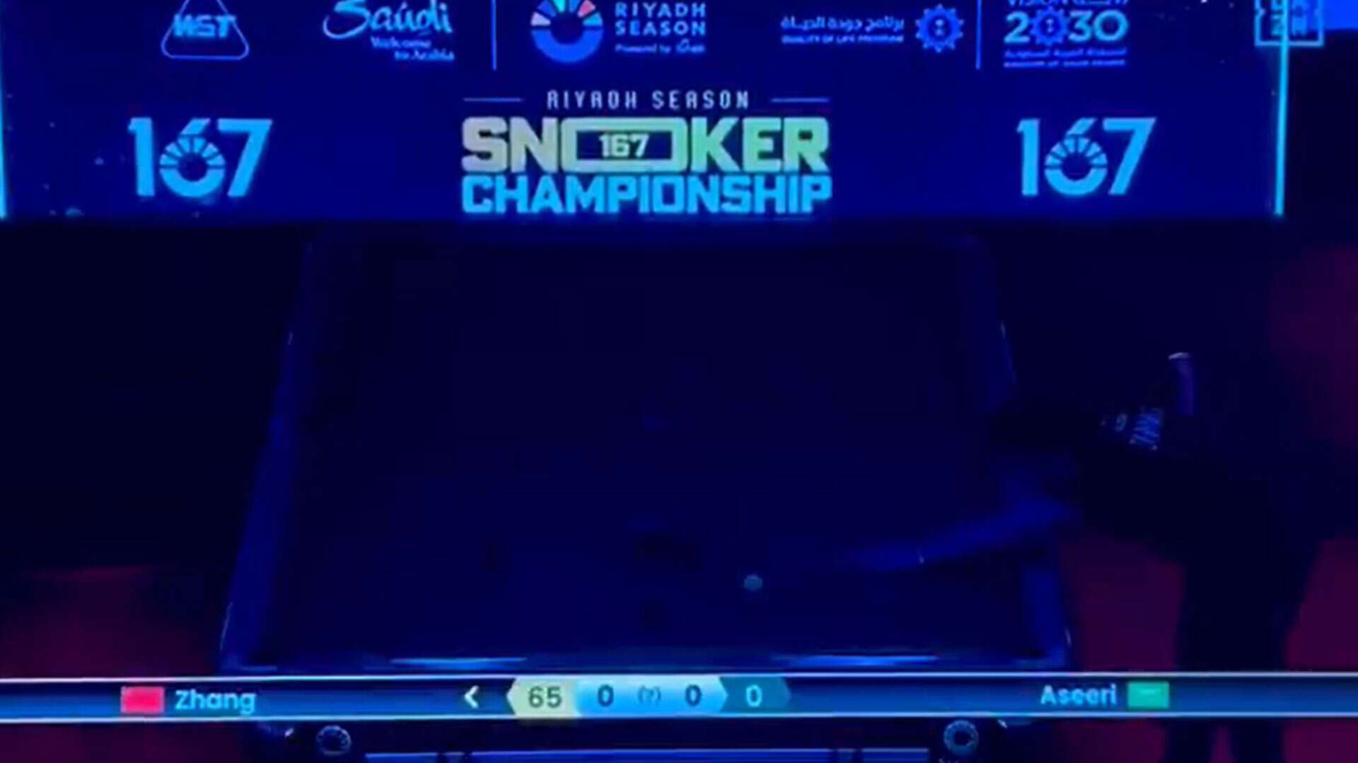 Riyadh Season Snooker Championship suspended as arena plunged into darkness