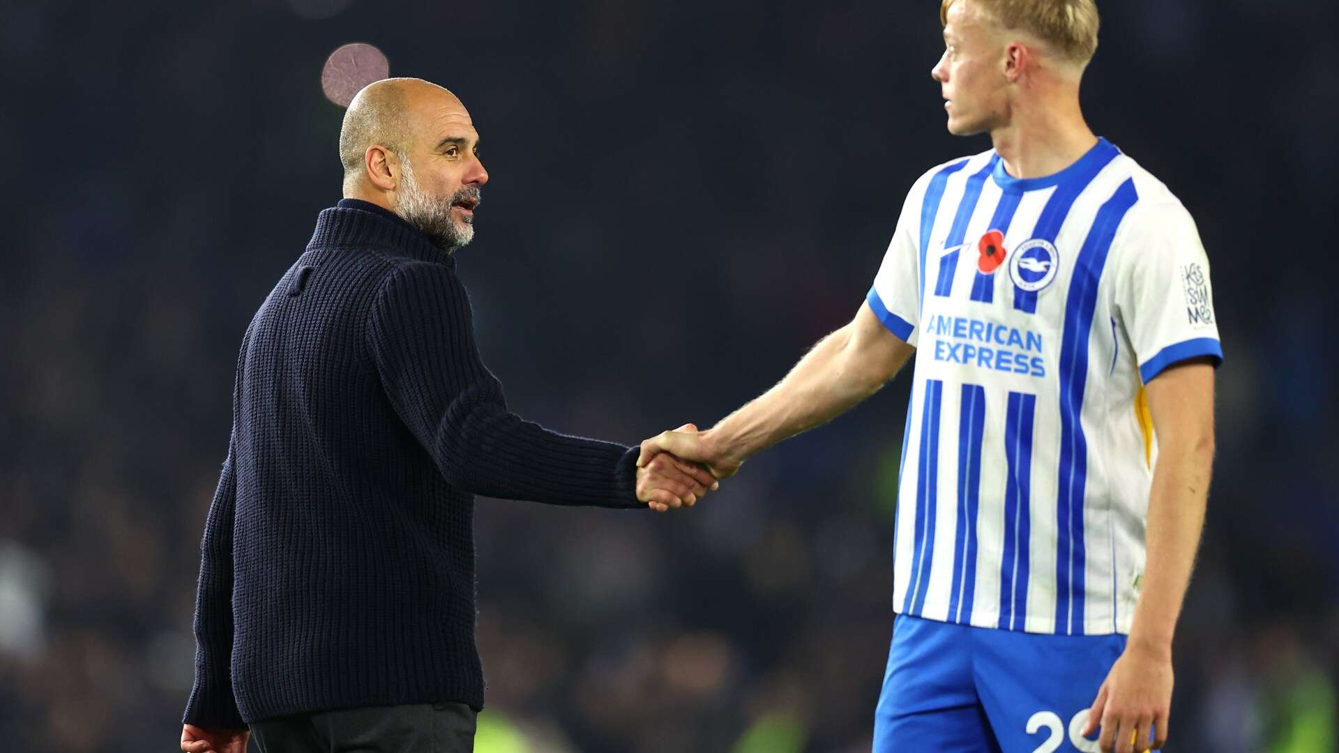 Guardiola in feisty exchange with Brighton ace after losing fourth game in a row