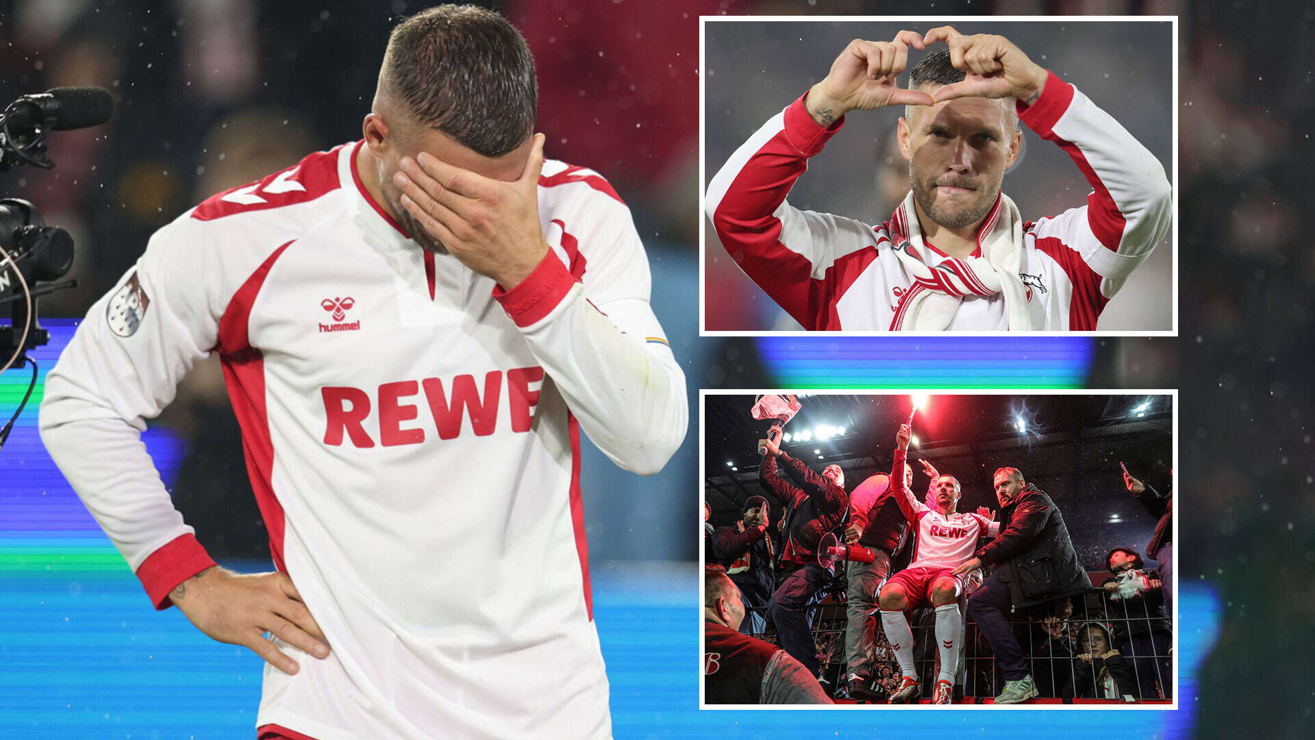 Former Arsenal star Lukas Podolski breaks down in tears as he retires aged 39