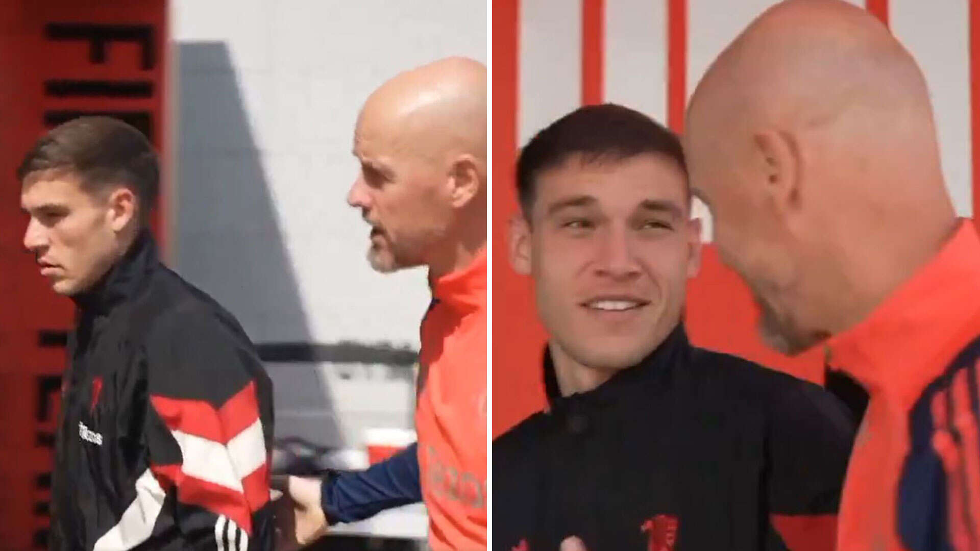 Ugarte's awkward moment with Ten Hag after Man Utd boss tries to hype him up