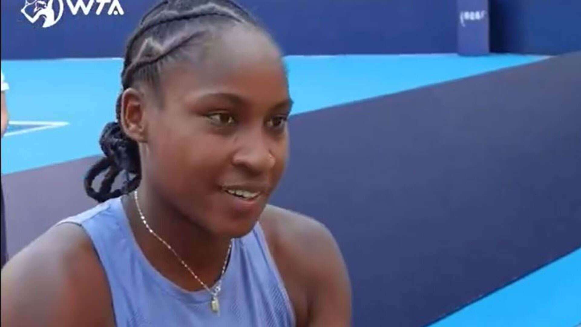 'You sure...?' says tennis star Coco Gauff as she's asked to sign bizarre item