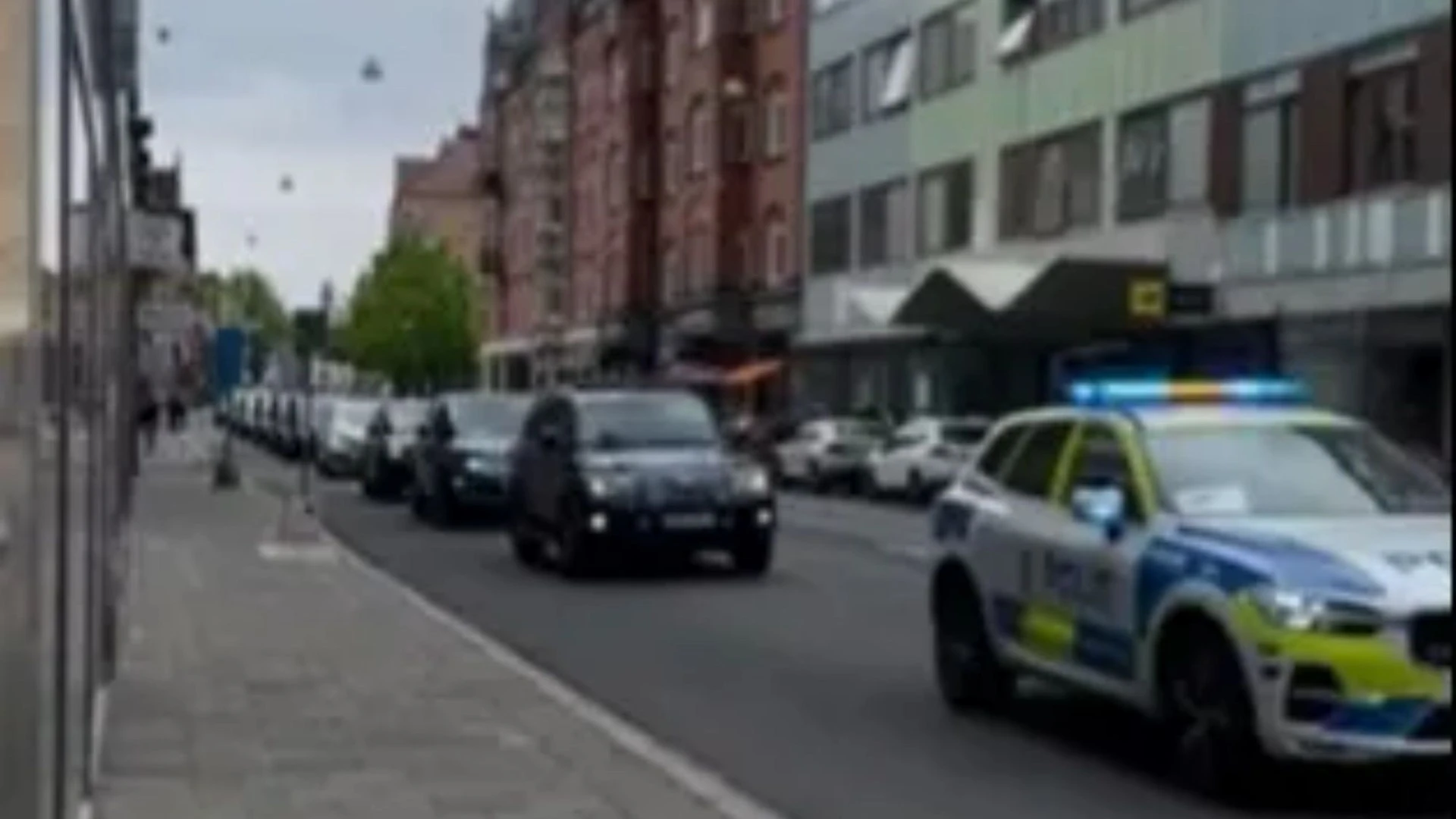 Moment ONE HUNDRED cops drive Israeli Eurovision star to show amid protest fear