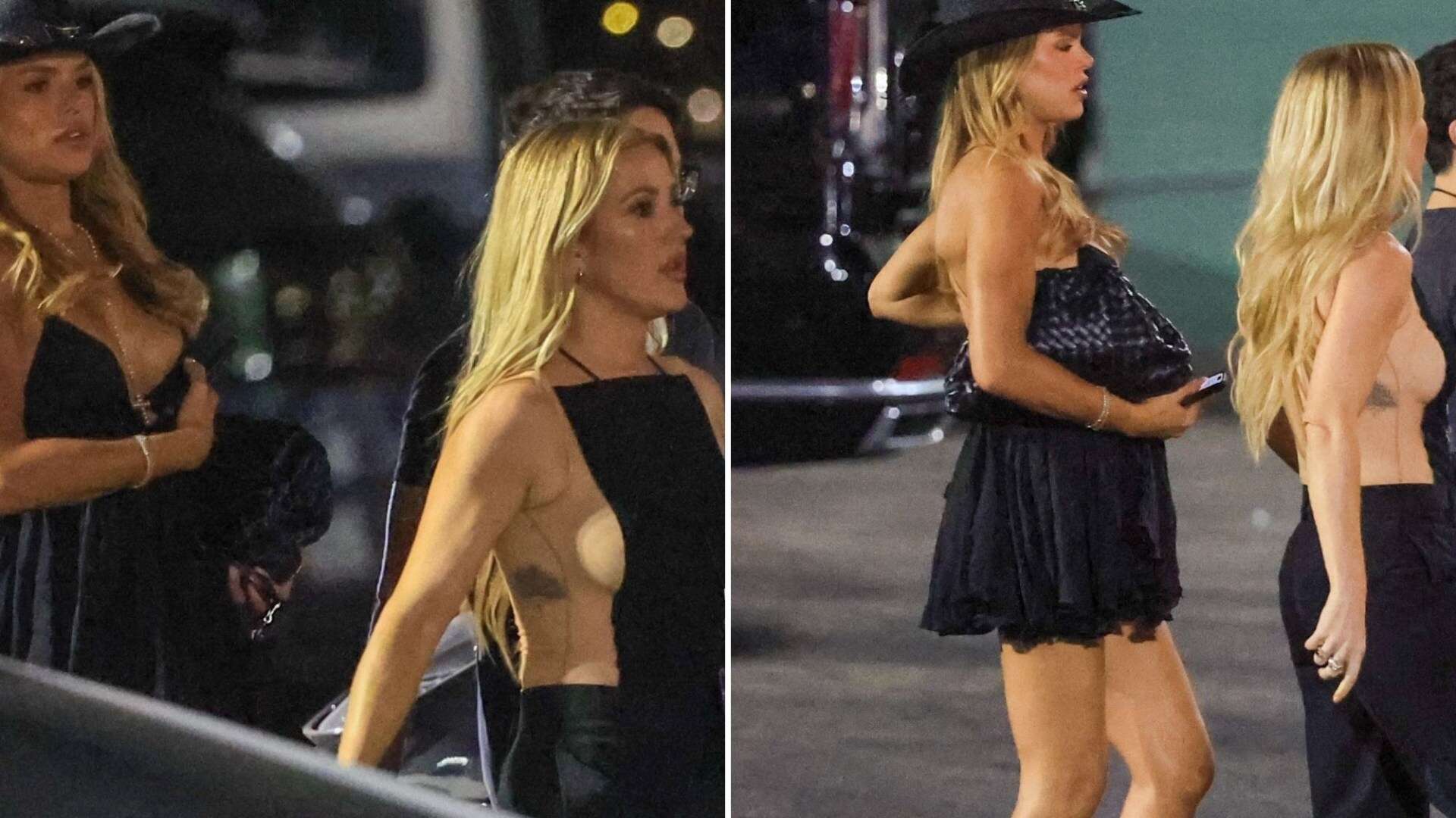 Ellie Goulding flashes side boob in daring outfit after splitting from toyboy