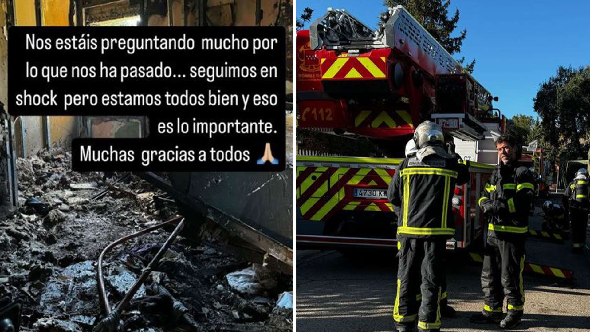 Former Real Madrid star's house left a charred wreck after horrific fire