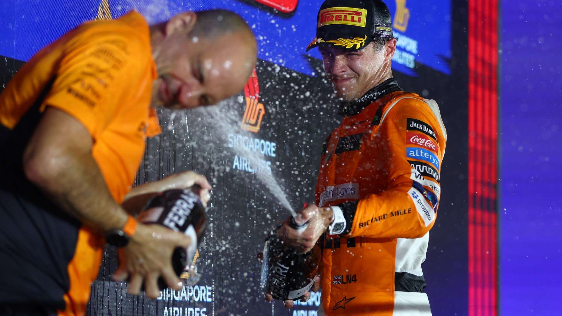 Norris finally breaks opening lap curse to keep slim F1 title hopes alive