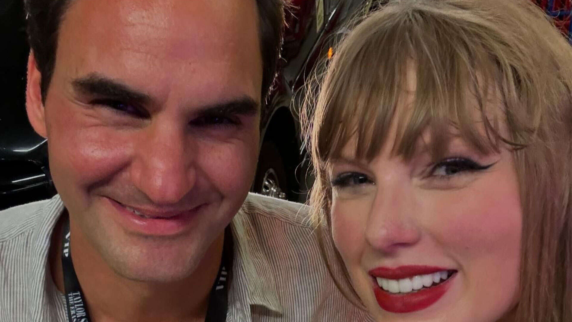 Federer poses for selfie with Taylor Swift in Switzerland before Wimbledon final