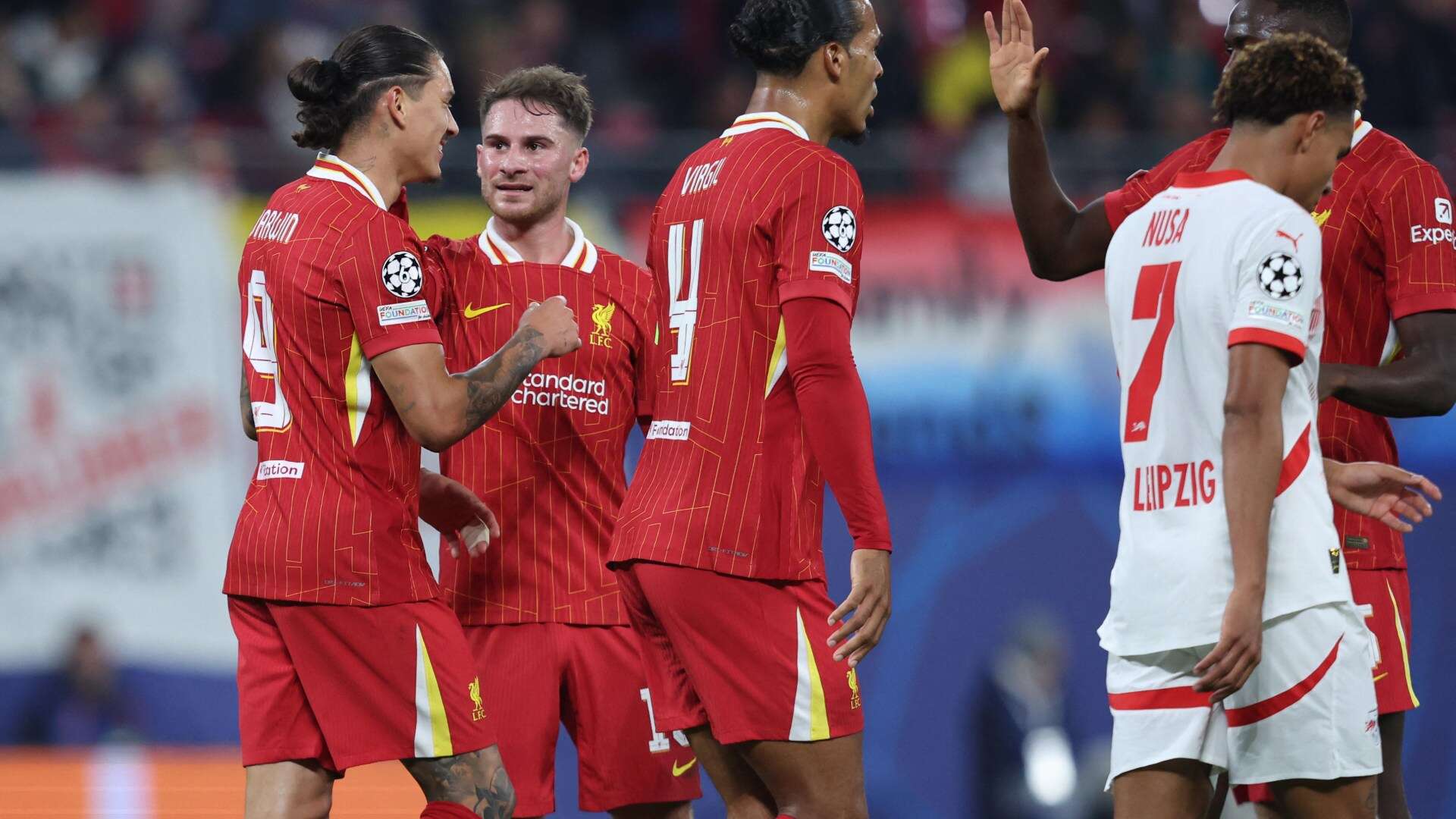 Nunez makes it three wins on the trot for Reds in Champions League