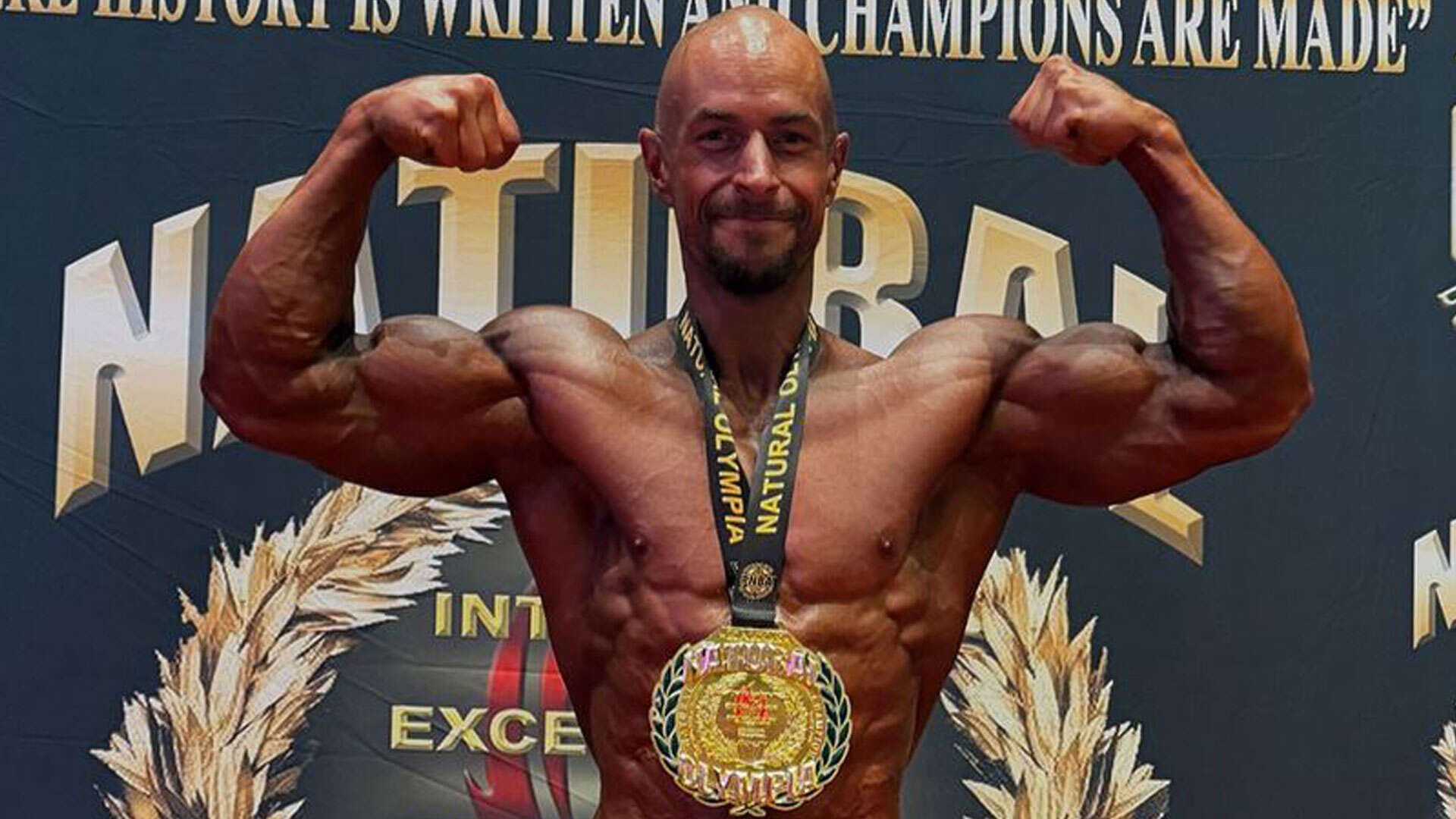 England cricket legend son becomes first British winner of bodybuilding event