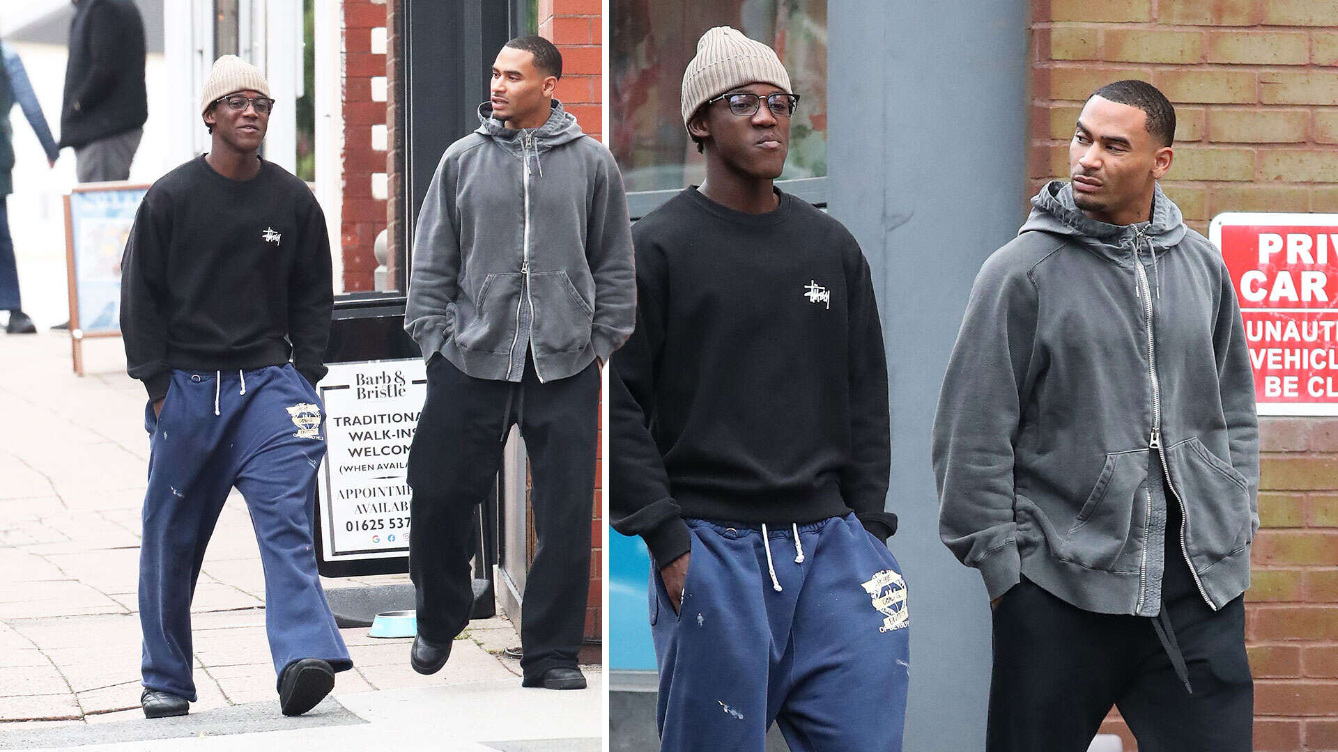 Man Utd ace Kobbie Mainoo goes out for stroll with Love Island star brother