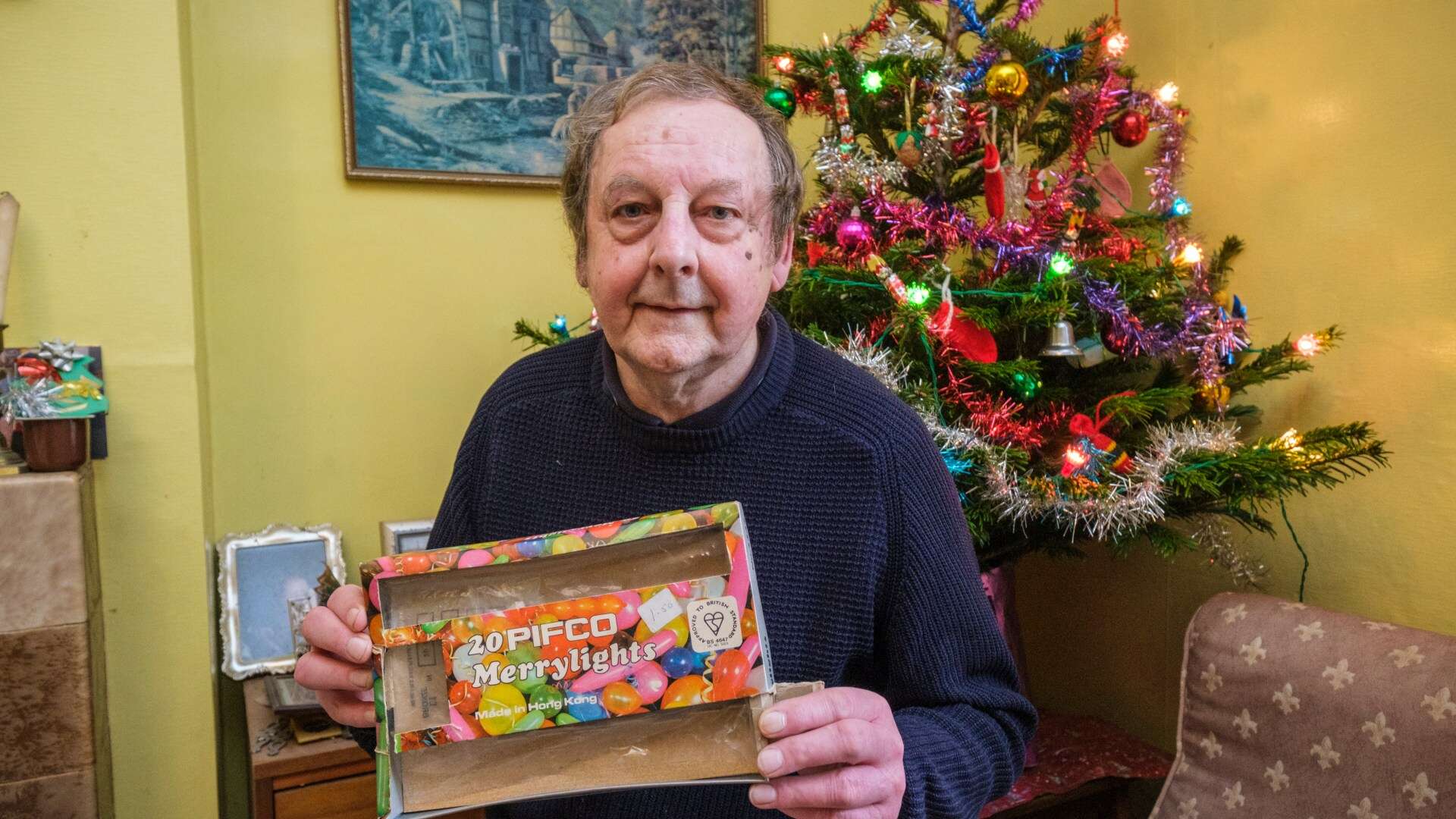 Grandad, 73, has used the same set of Christmas tree lights for 50 years