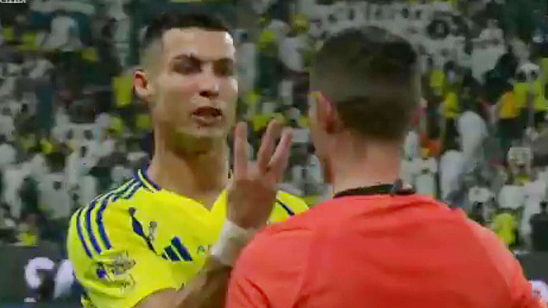 Cristiano Ronaldo confronts ref and yells 'be fair' as nightmare week continues