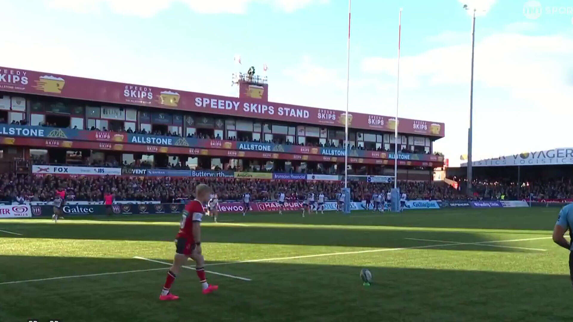 Watch rugby ace kick rarely-seen conversion as fans question whether it's legal