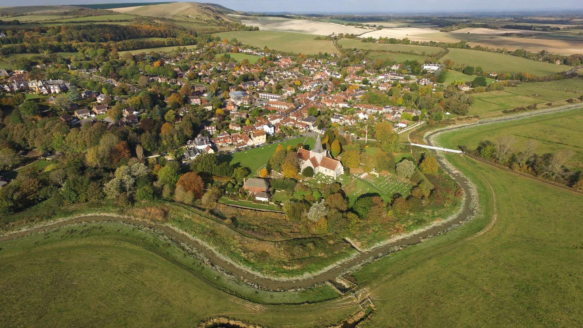 Little English village named UK’s best has huge wine estate and pretty new hotel