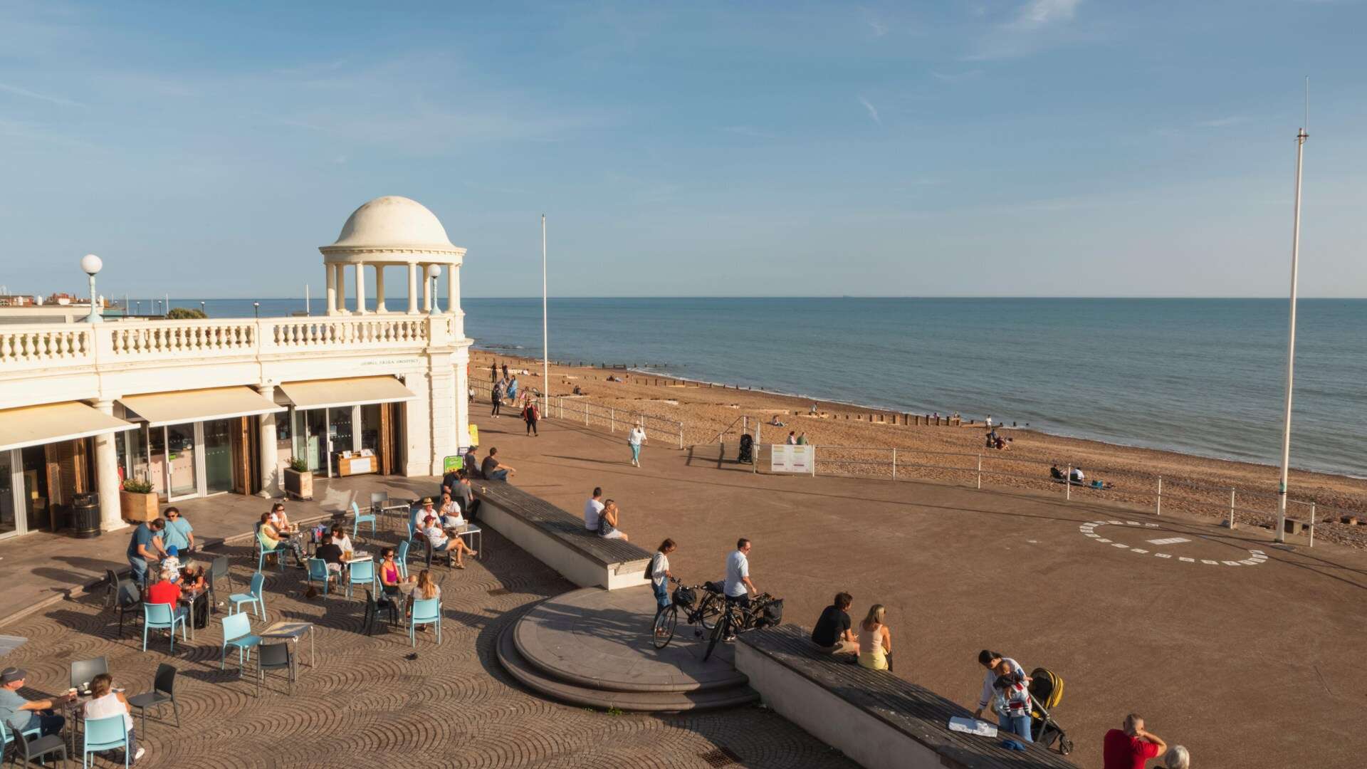 Victorian seaside town often overlooked has long beach and one of UK's best pubs