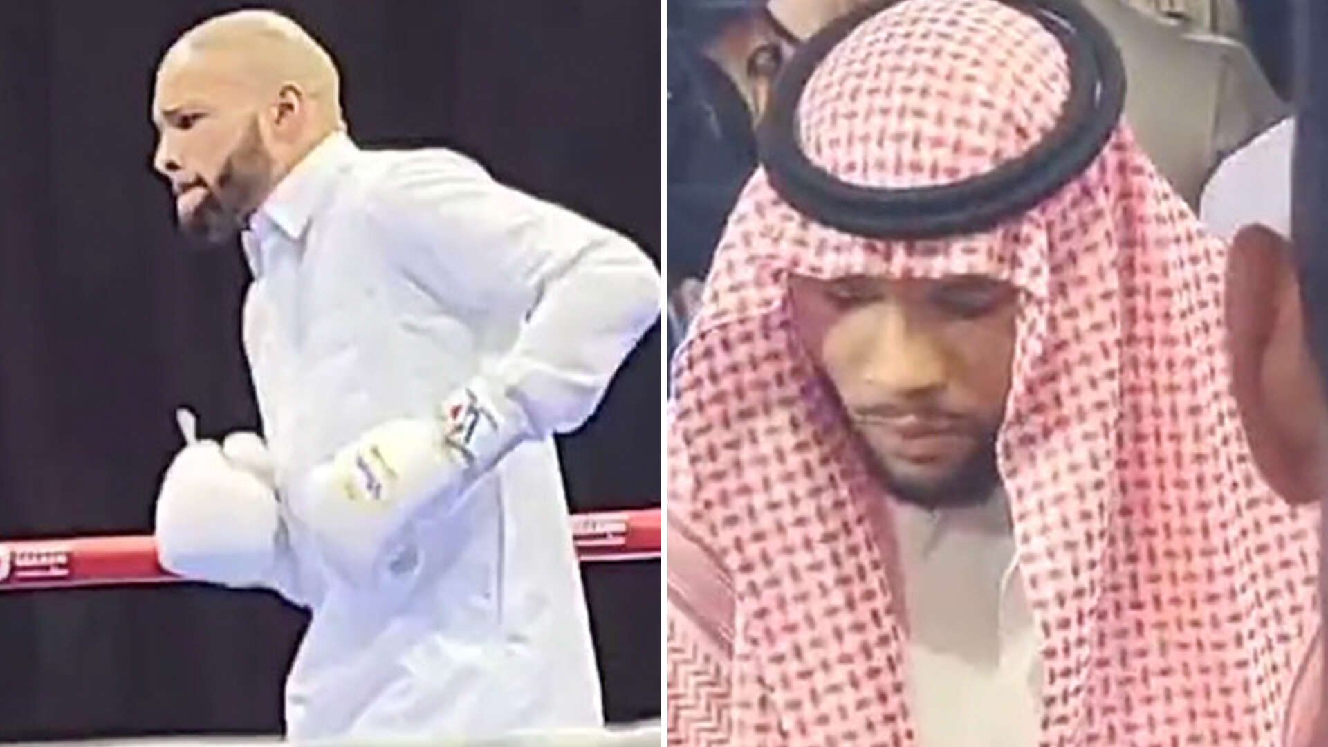 Watch Eubank train for blockbuster Szeremeta bout in traditional Saudi robe