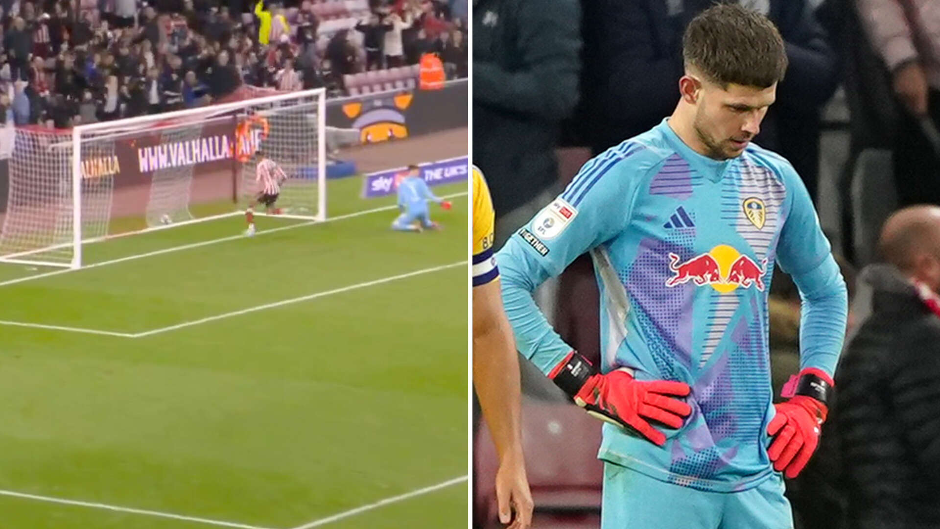 Watch Leeds goalkeeper commit 'worst error ever' with even scorer 'embarrassed'