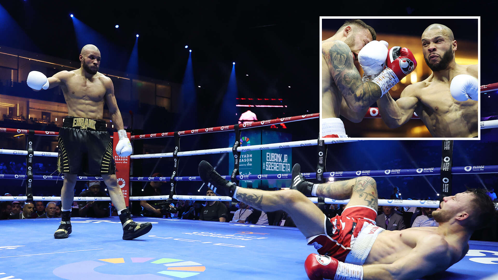 Chris Eubank Jr stops Kamil Szeremeta in 7th after knockdown in 47 seconds