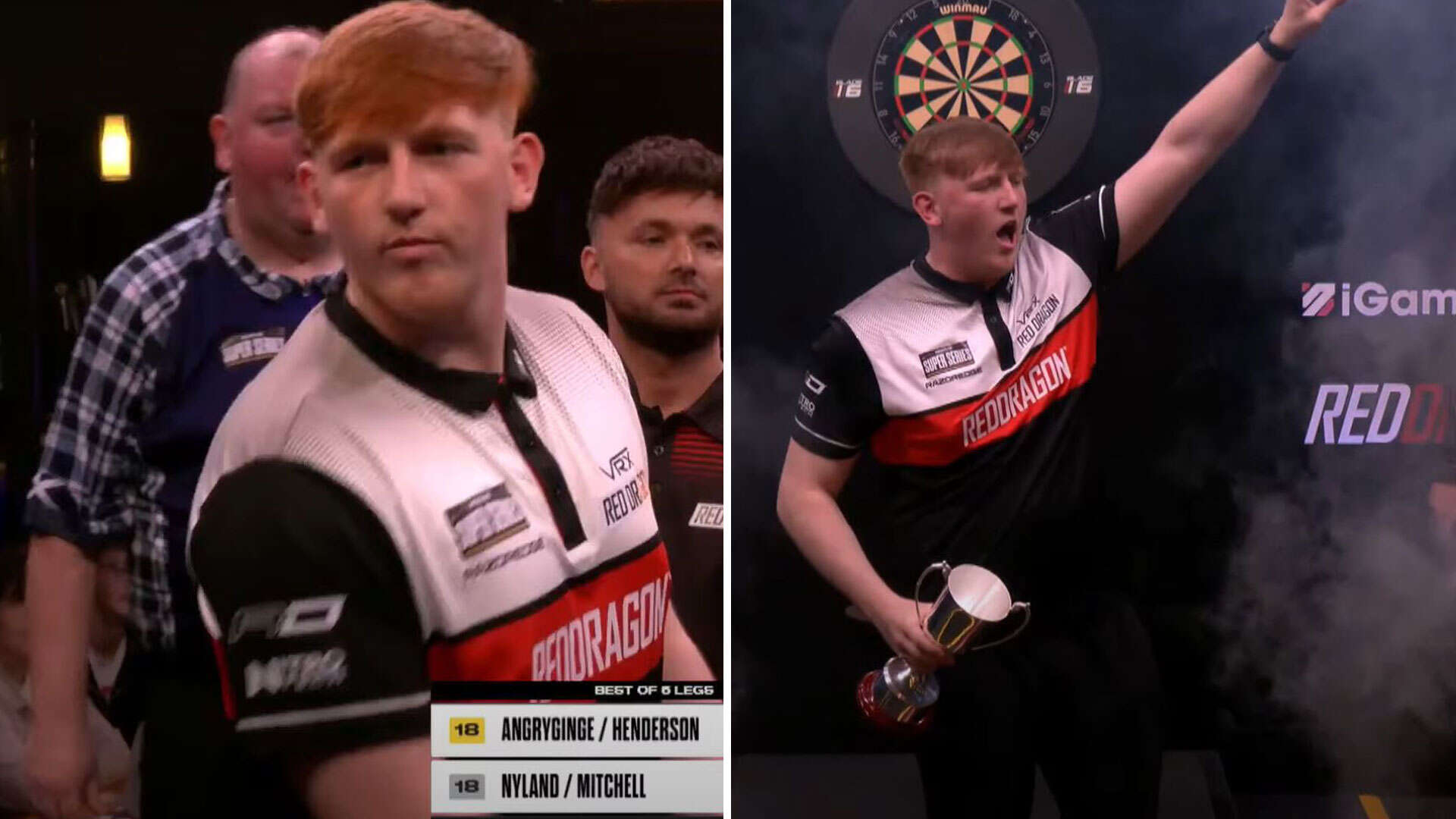 Watch Luke Littler's pal AngryGinge reach final and hit incredible checkouts