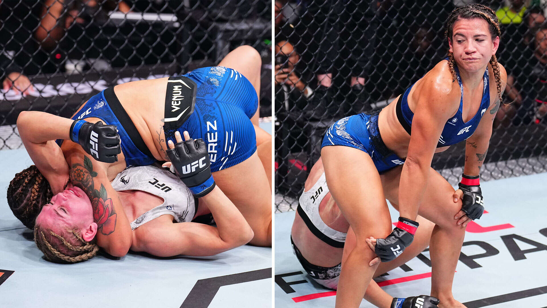 Watch UFC fighter TWERK in beaten rival's face after crying at weigh-in