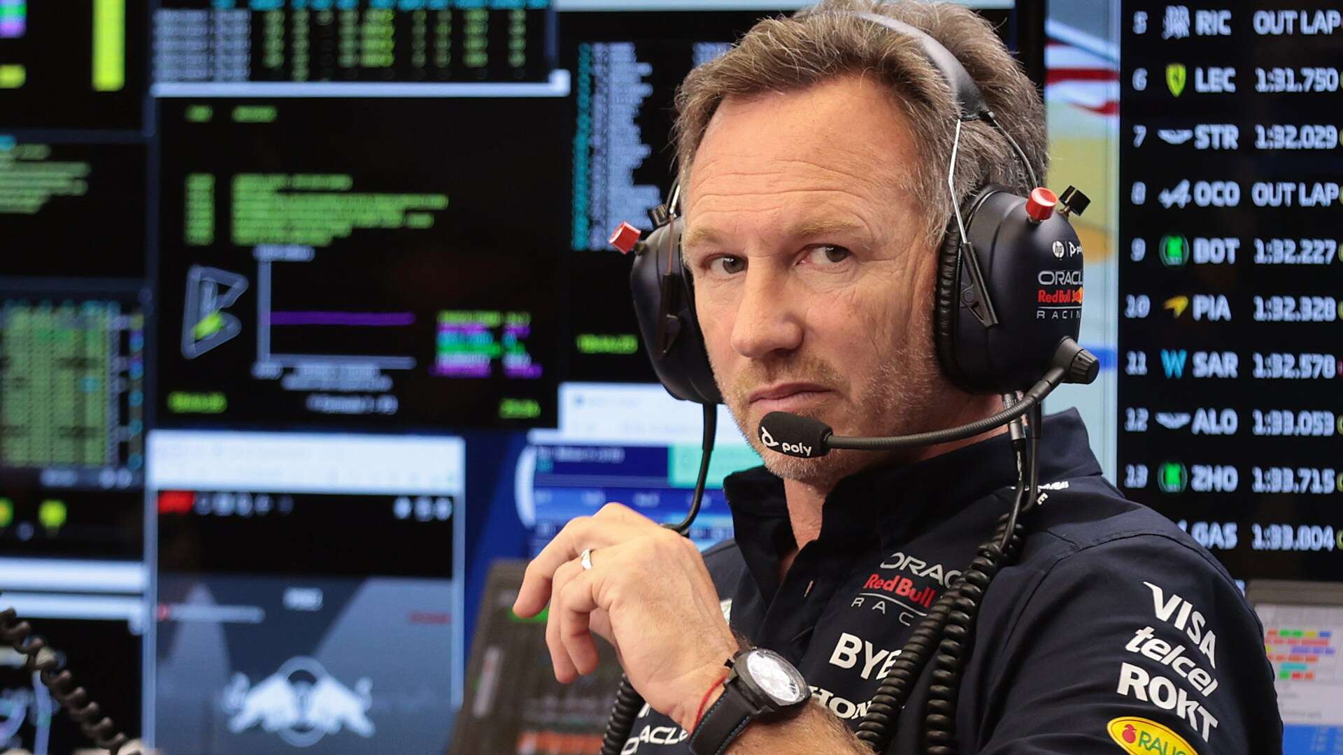 Horner flies to Bahrain as he's expected to learn fate over 'sexts probe' TODAY