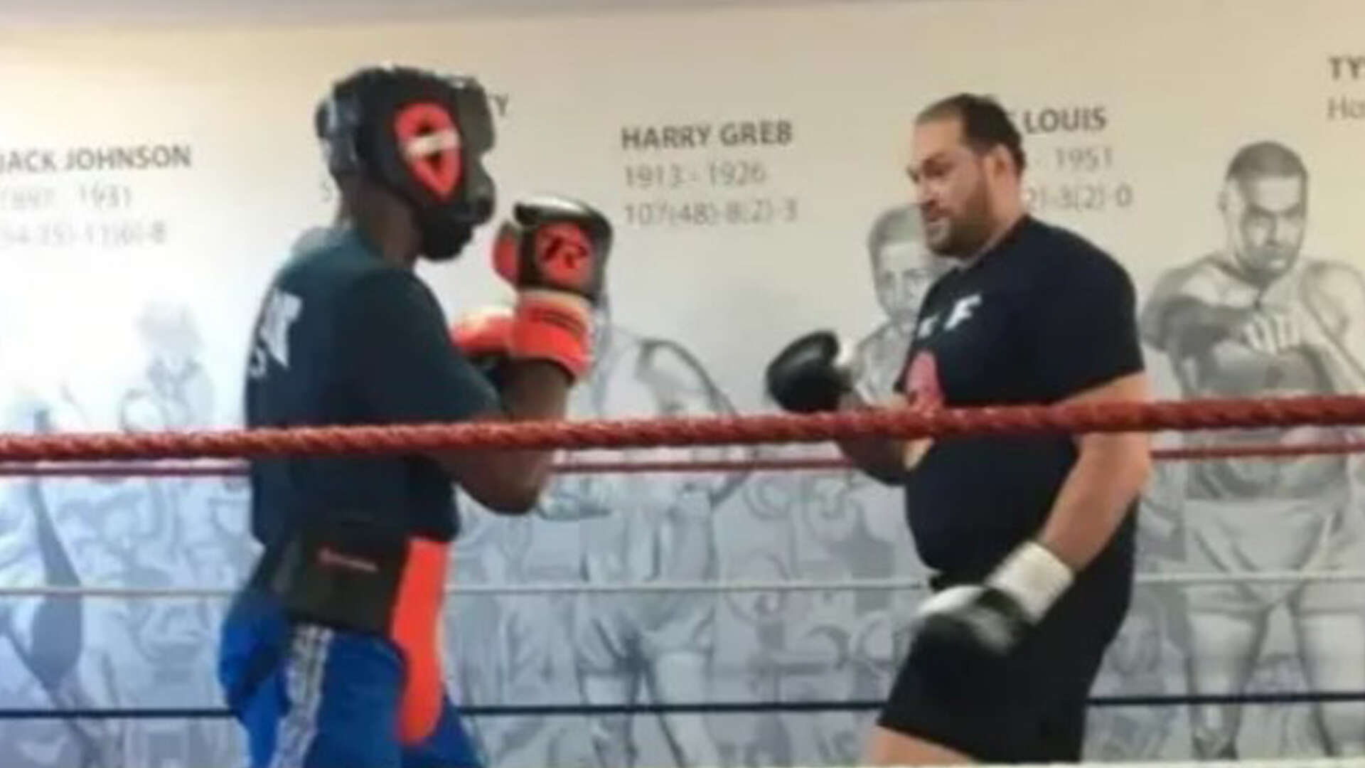 How 27-stone Fury sparred teenage Dubois with ONE SHOE and was left amazed