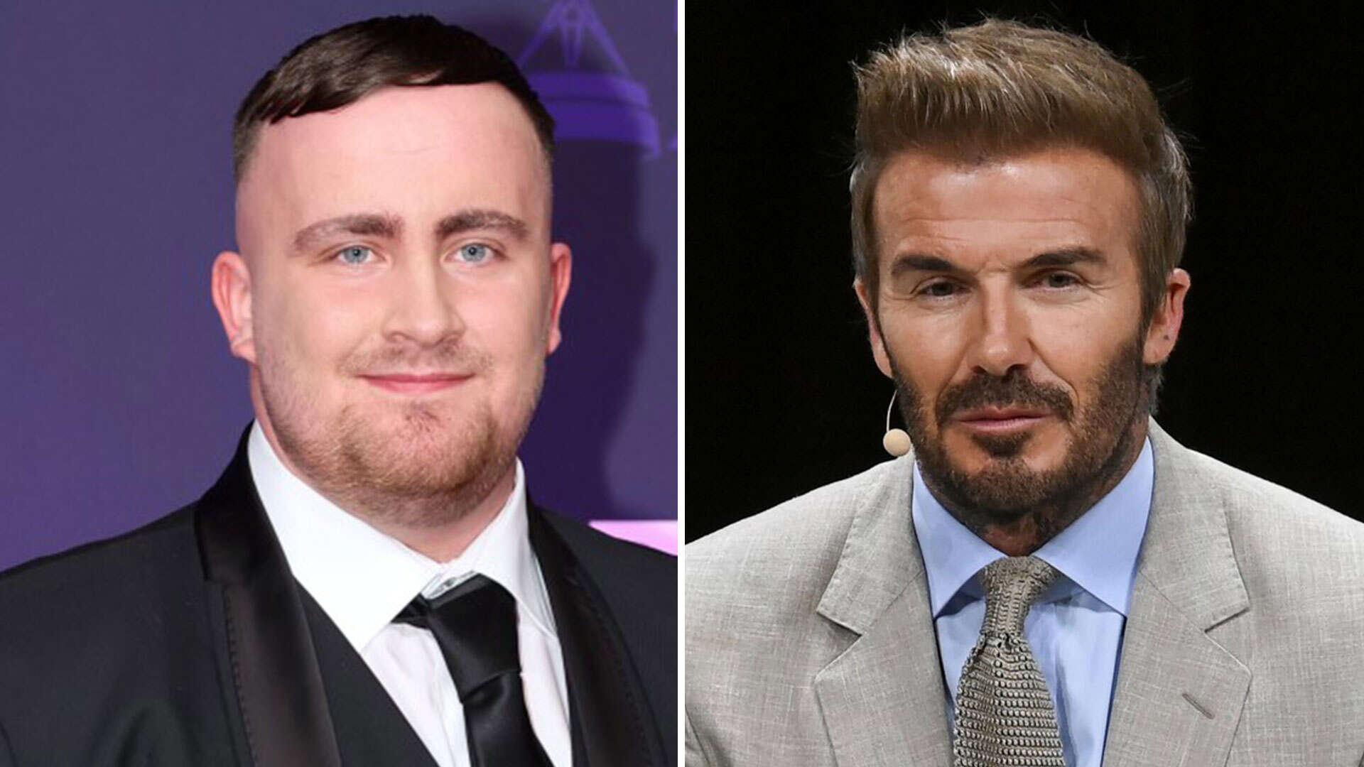 Luke Littler takes cheeky dig at David Beckham during BBC SPOTY awards