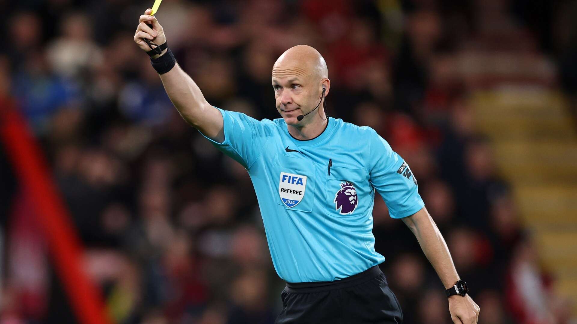 Anthony Taylor not picked to ref Prem game after setting yellow card record