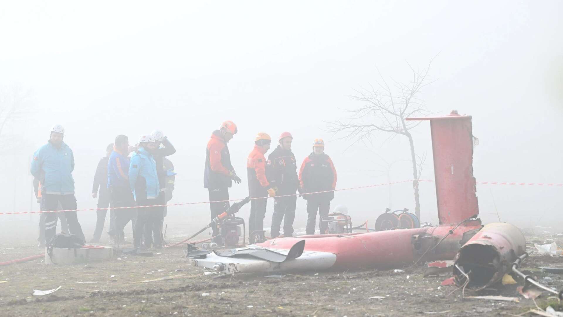 Horror moment helicopter crashes into hospital killing all 4 onboard in fog