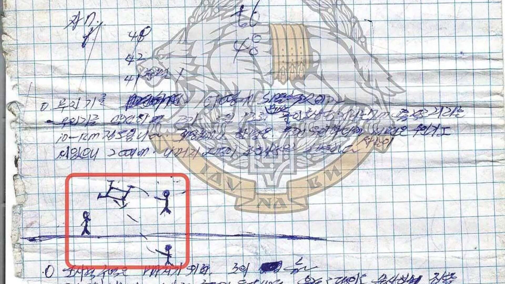 North Korean soldier's war diary sketches show Ukraine drones blitzing troops