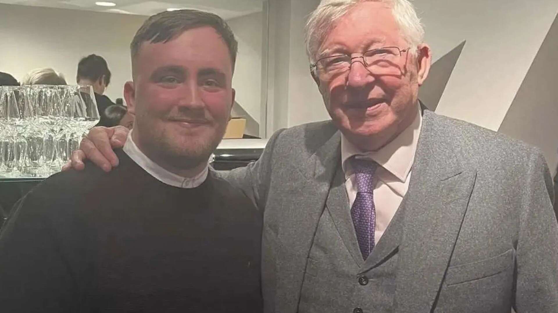 Luke Littler reveals three-word message from Sir Alex Ferguson after meeting him