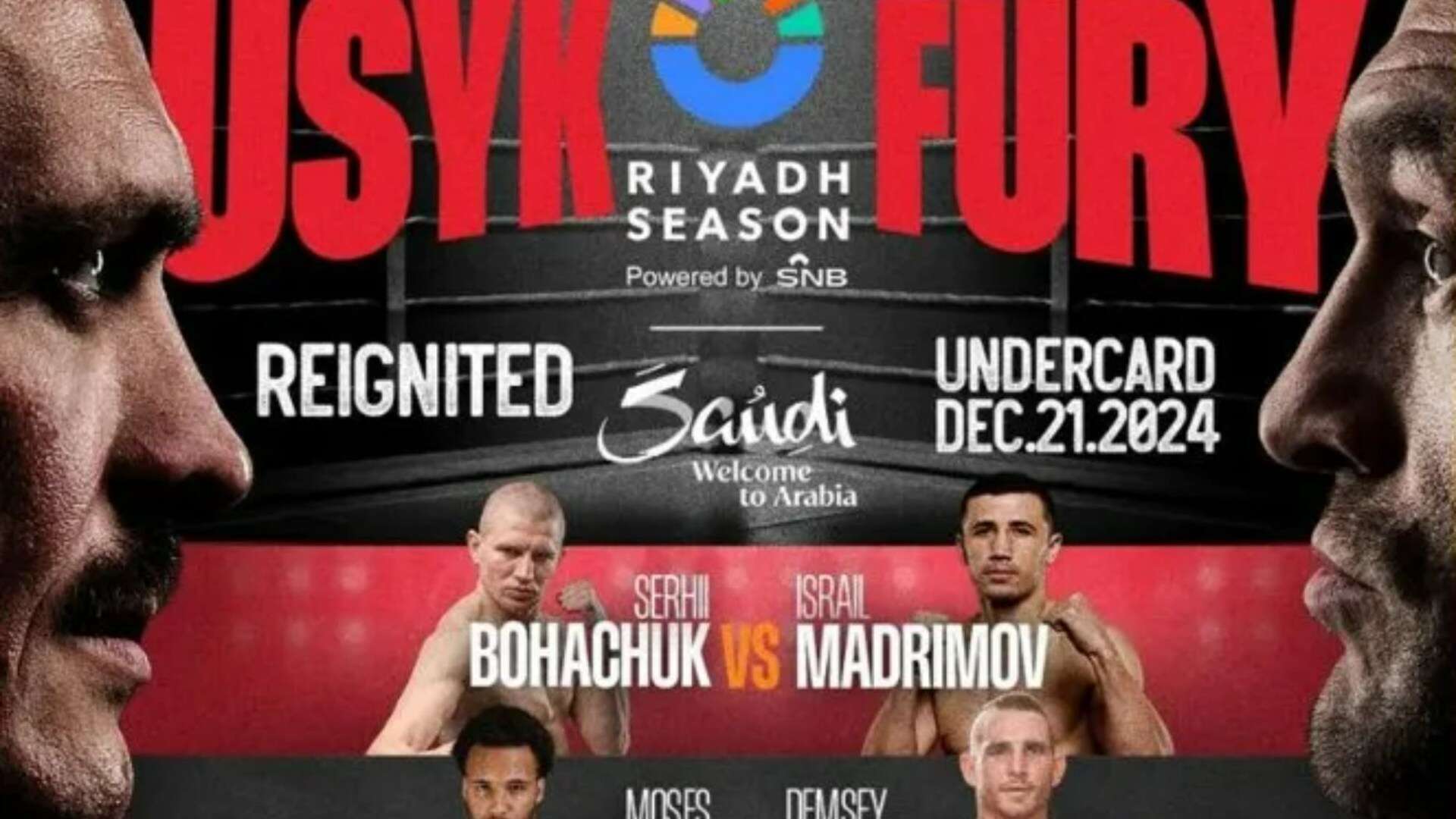 Usyk vs Fury 2 fight poster forced to be changed after fan outrage