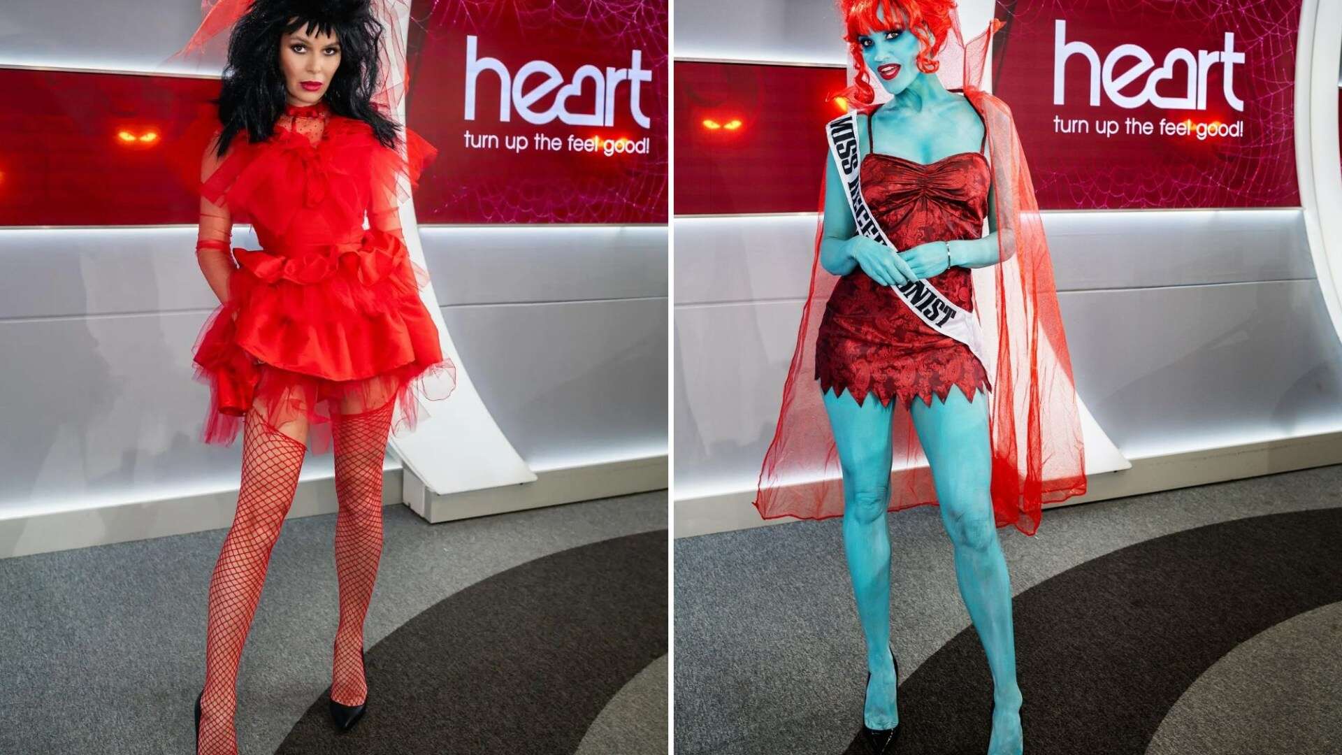 Amanda Holden and Ashley Roberts transform into sexy Beetlejuice stars