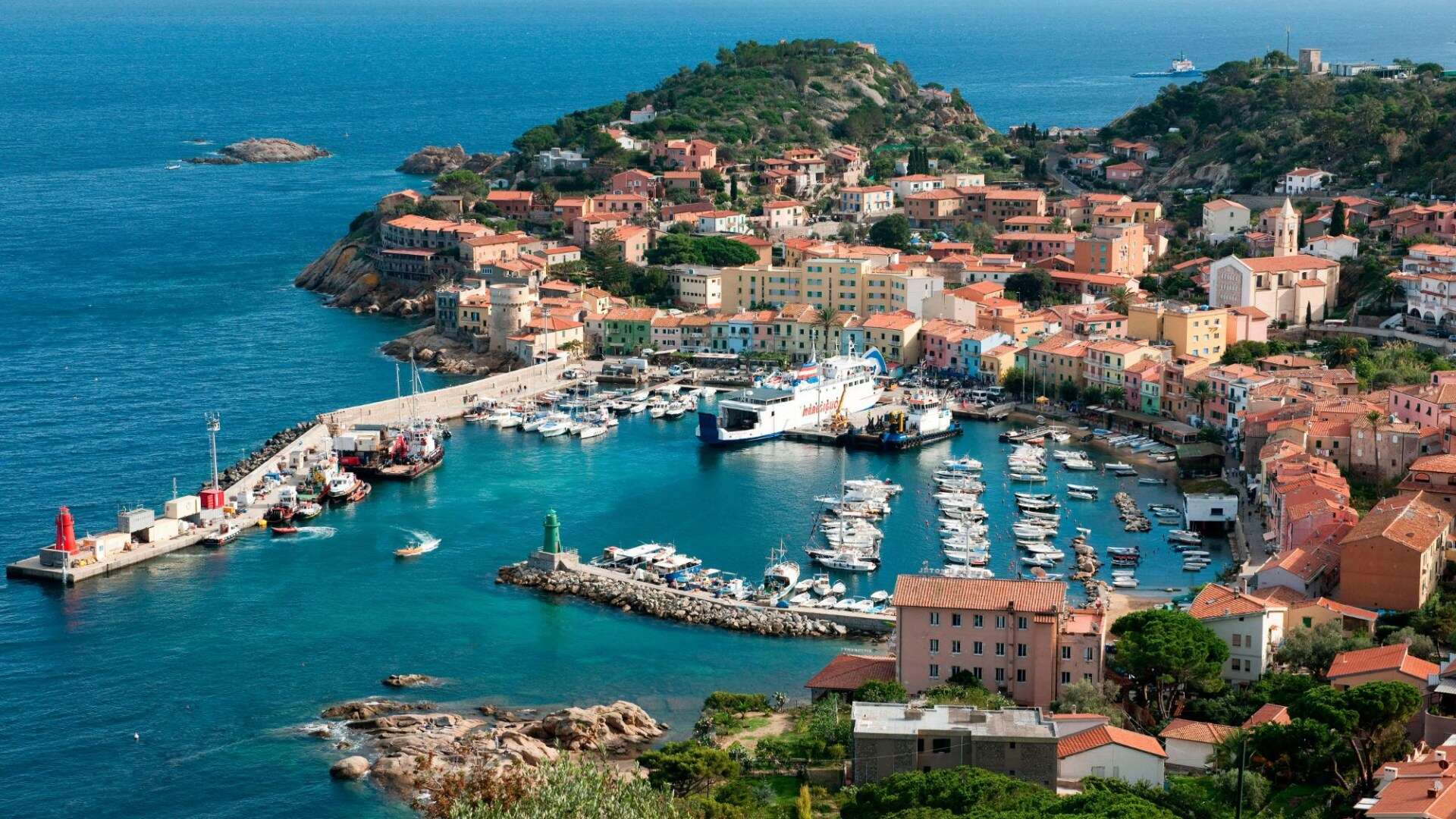 Largely untouched Italian island with red sand beaches and hidden coves