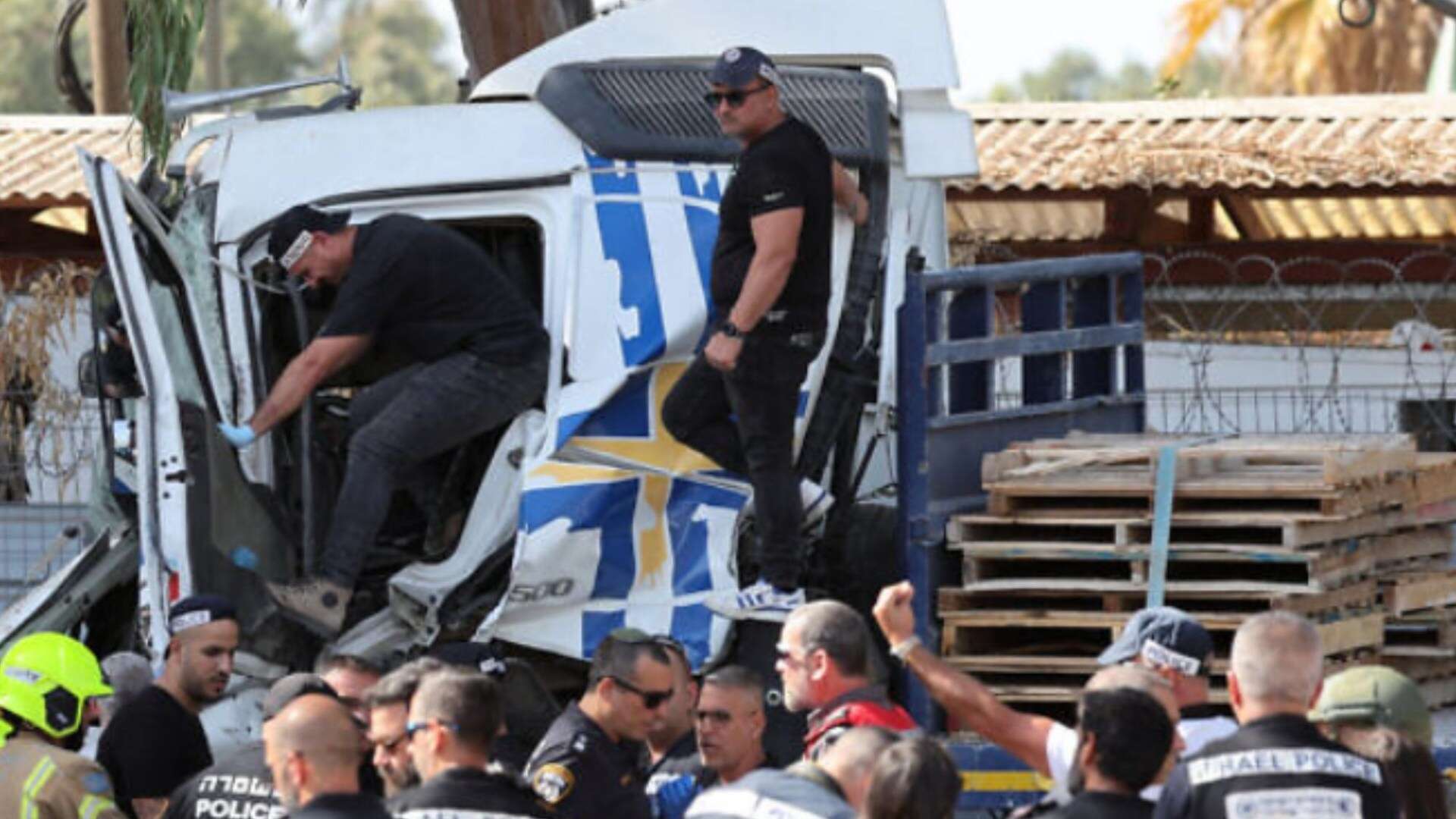 At least 35 injured after lorry rams into Tel Aviv bus stop near IDF base