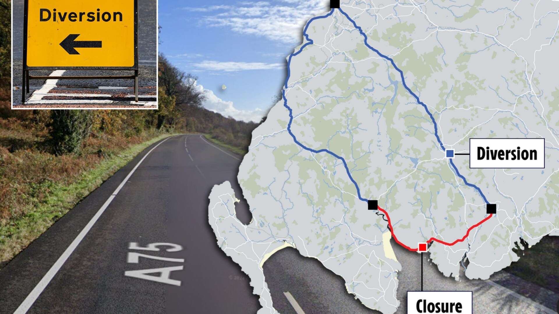 Thousands face 100-MILE diversion to avoid overnight roadworks this week