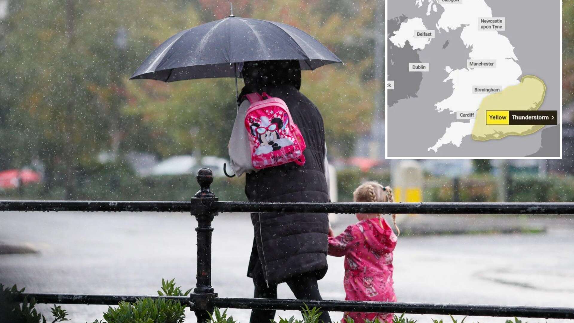 Brits brace for thunderstorms and rain ahead of frosty nights and SNOW in parts