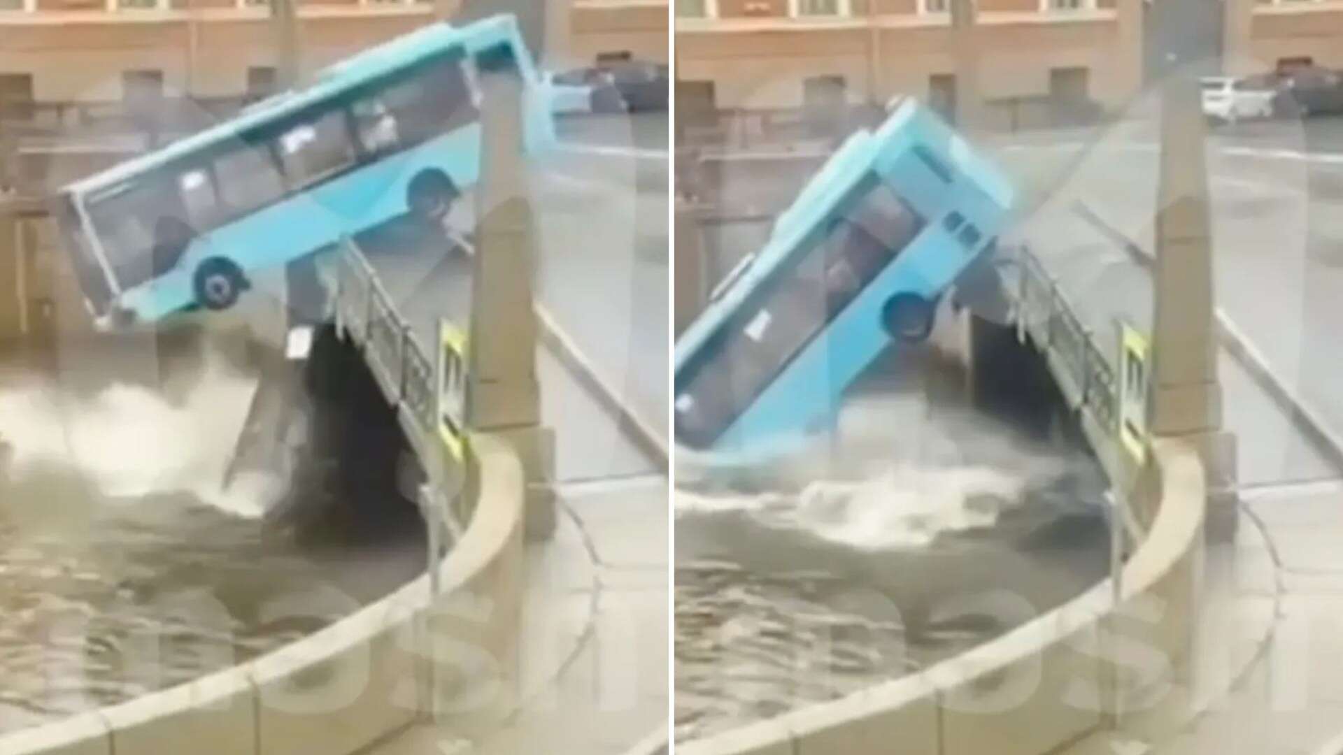 Horror moment bus driver who fell asleep at wheel crashes into river killing 7