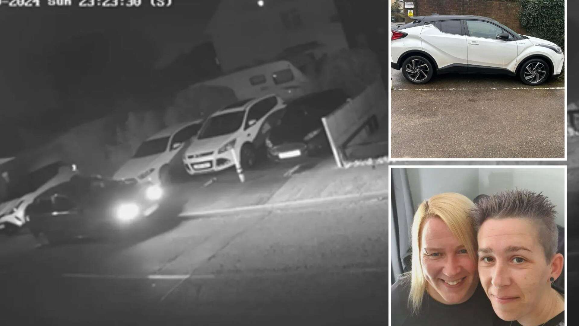 Shocking moment thieves 'hack car's HEADLIGHTS' and steal motor in 30 secs