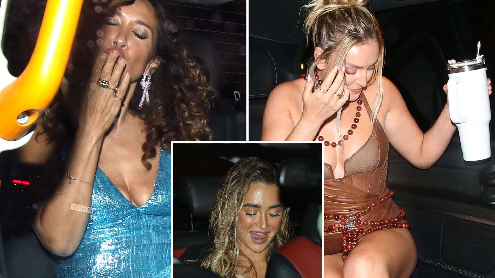 Myleene Klass & Perrie Edwards look ready for bed after boozy awards afterparty