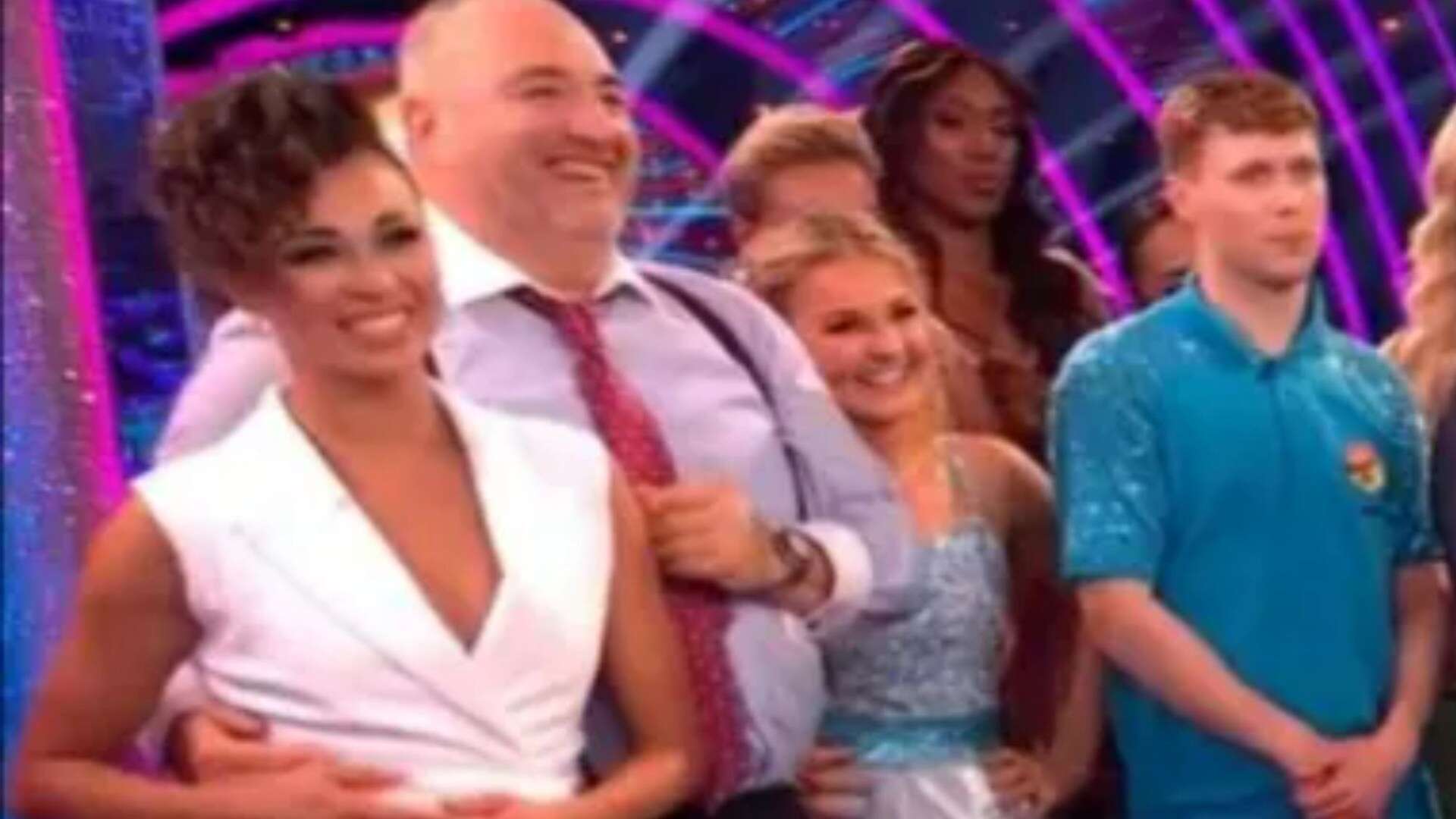 Watch awkward moment Katya Jones PUSHES Wynne Evans' hand off her waist