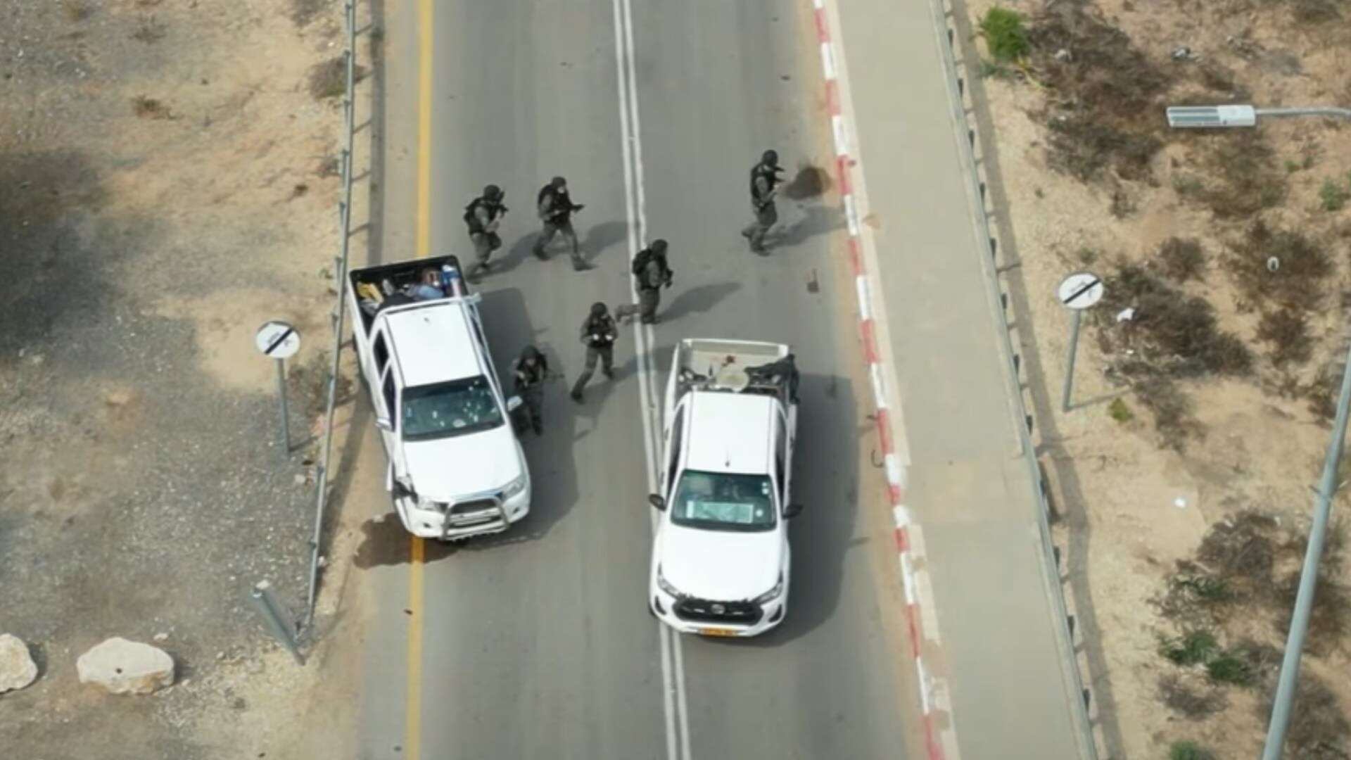 Moment IDF in close-range fight with Hamas inside kibbutz in new Oct 7 video