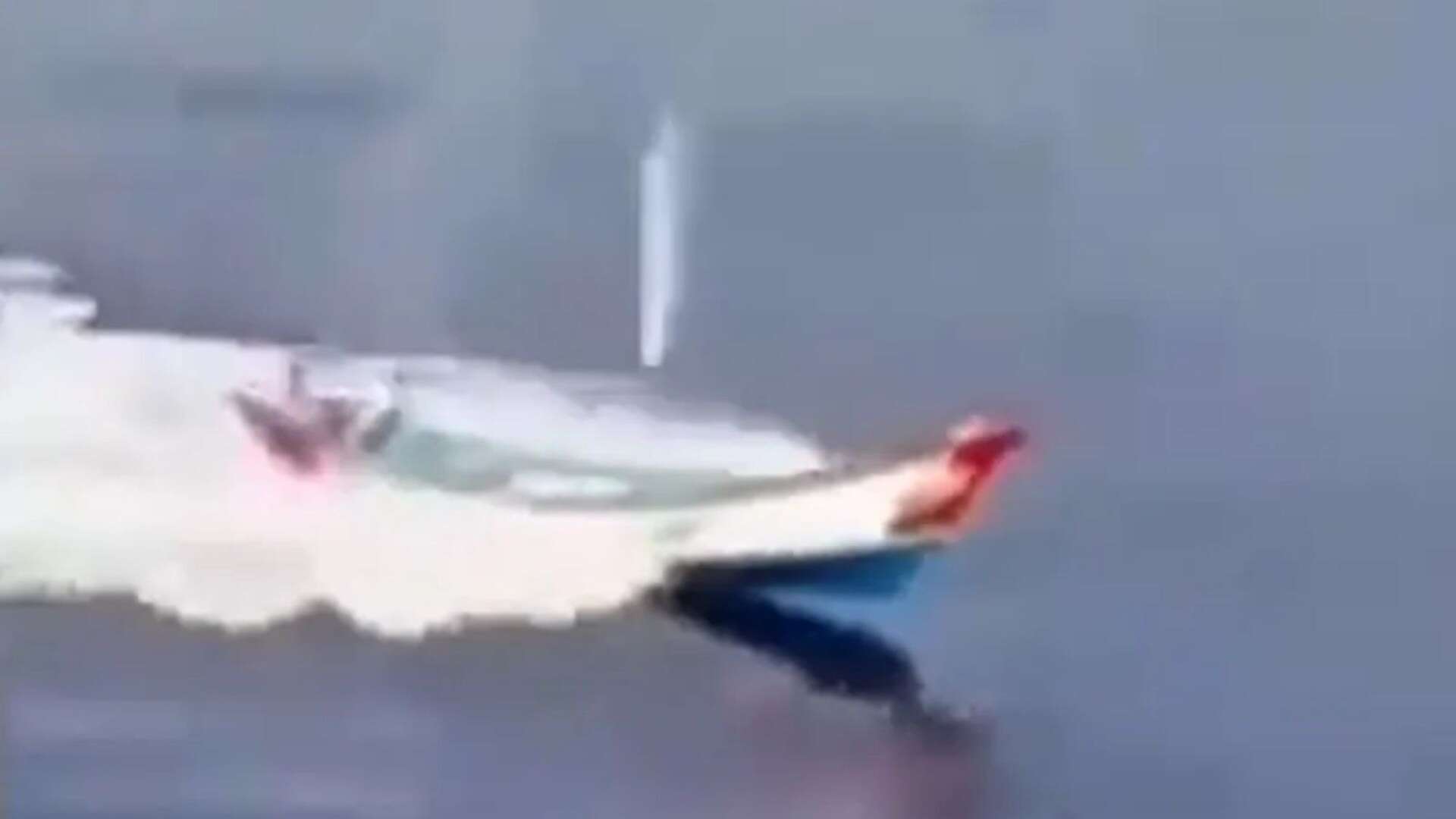 Moment tanker crew open fire on Houthi bomb boat before massive blast rocks ship