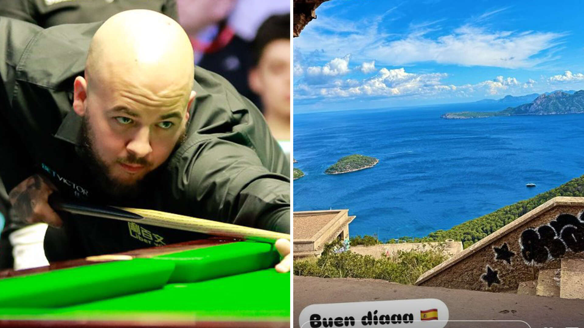 Luca Brecel commuting to Northern Ireland Open from Mallorca