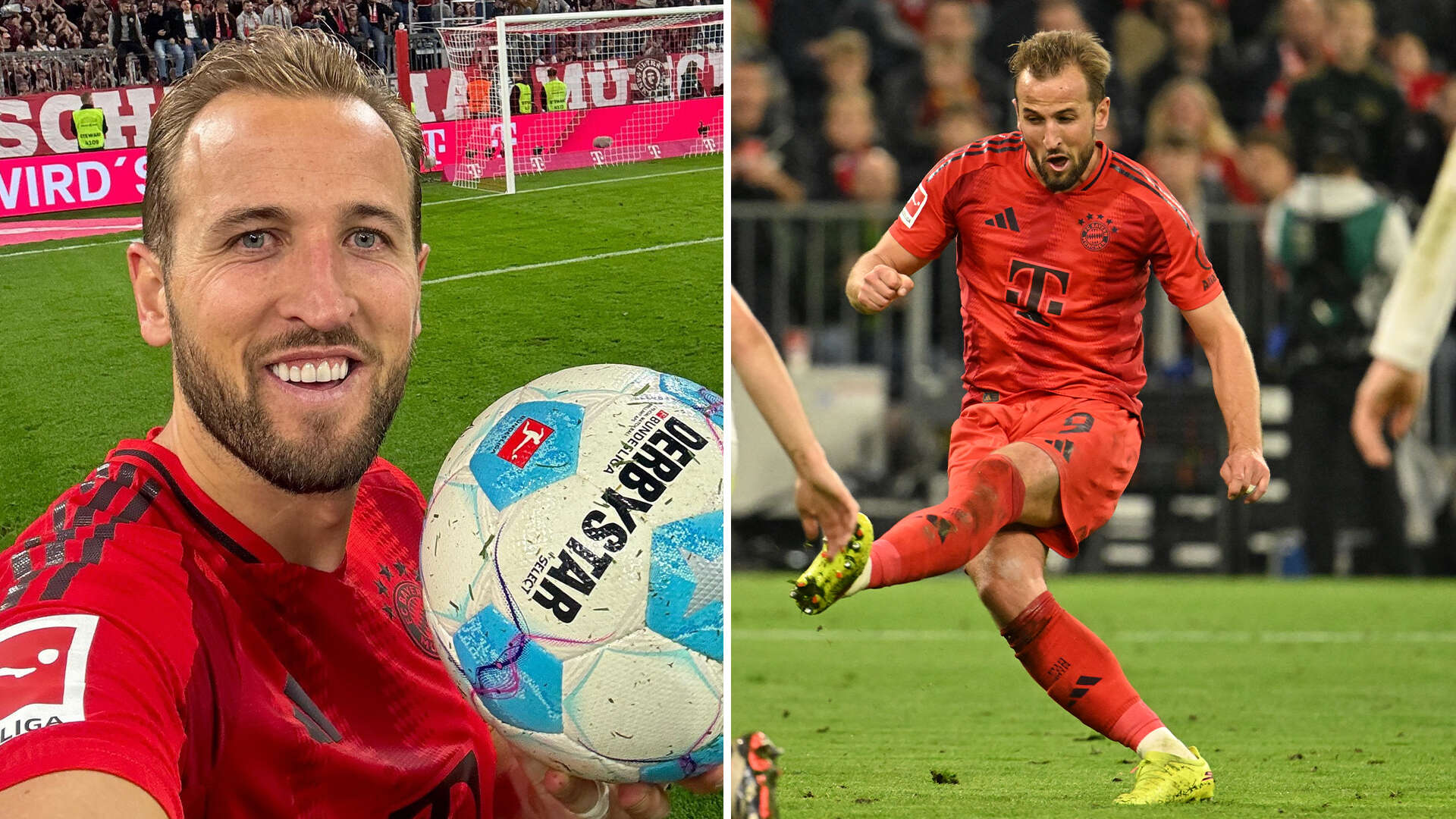 Harry Kane scores rare German hat-trick in Bayern's win over Stuttgart